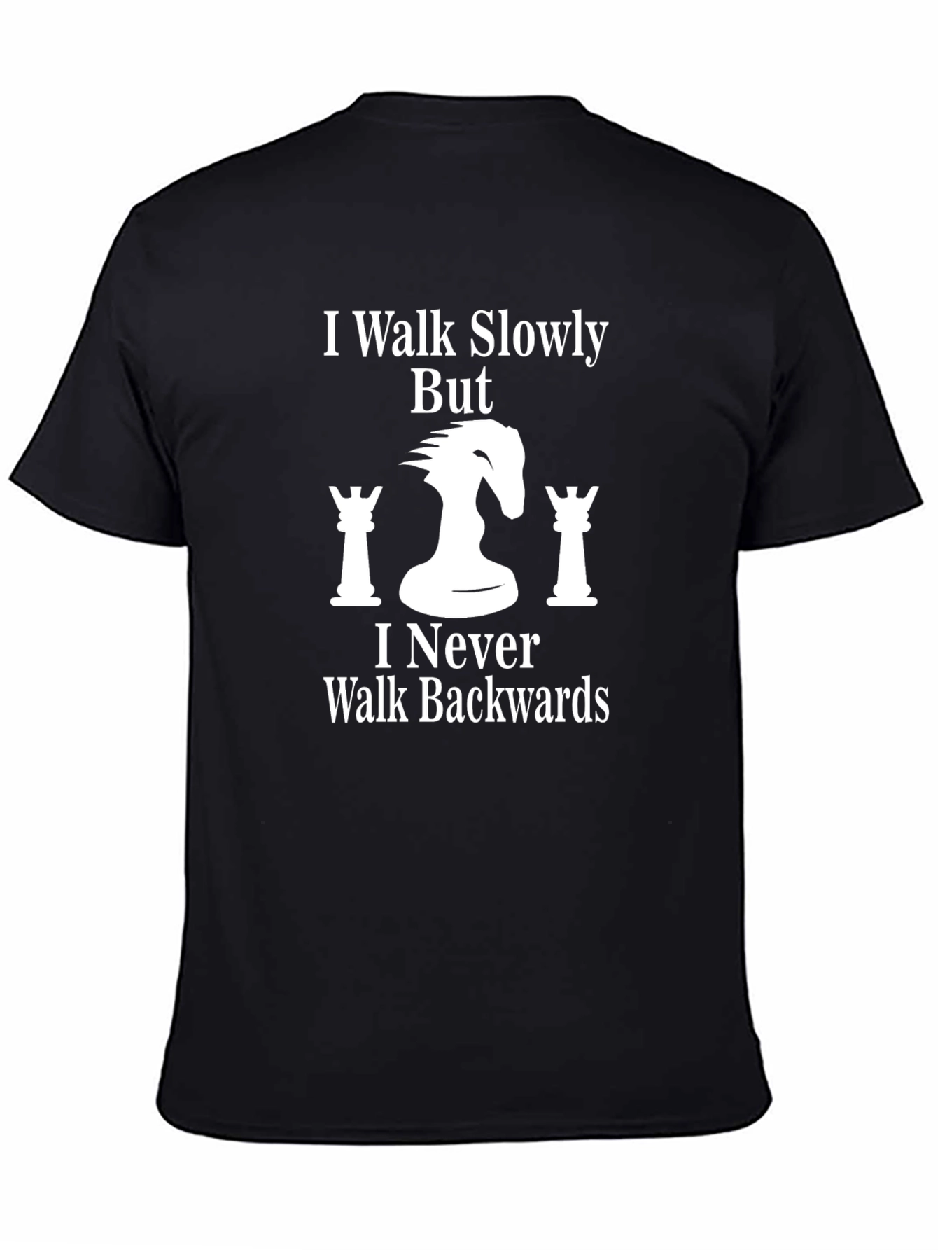 Chess Piece Graphic T-Shirt - I Walk Slowly