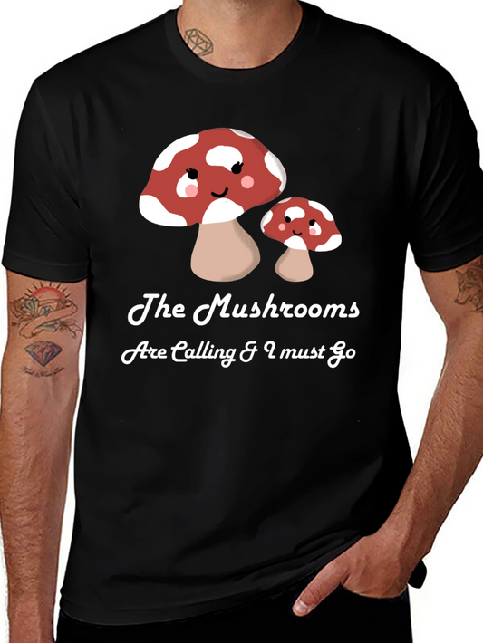 Mushroom Calling T-Shirt - Funny Nature Lover Tee