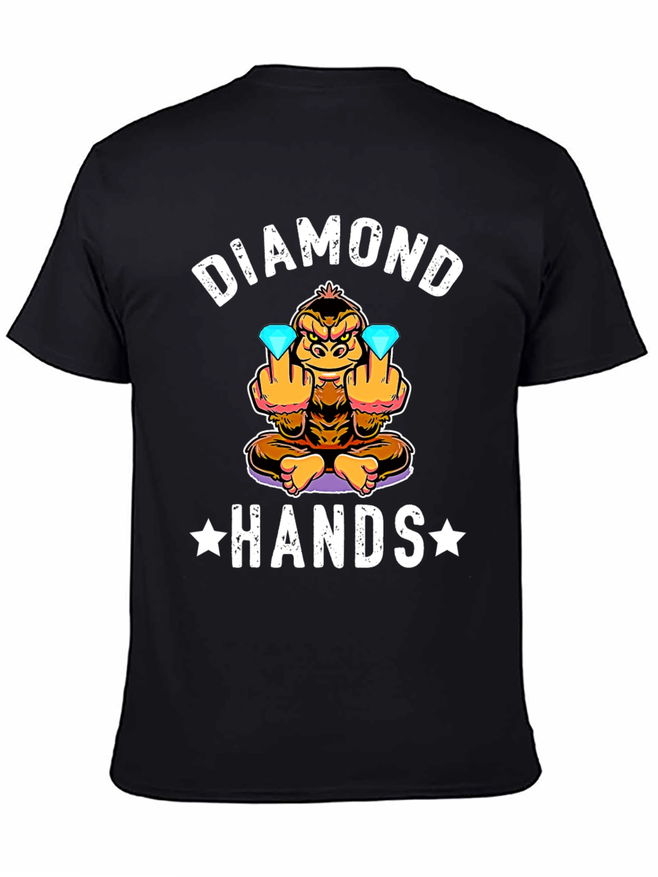 Diamond Hands Funny Monkey T-Shirt