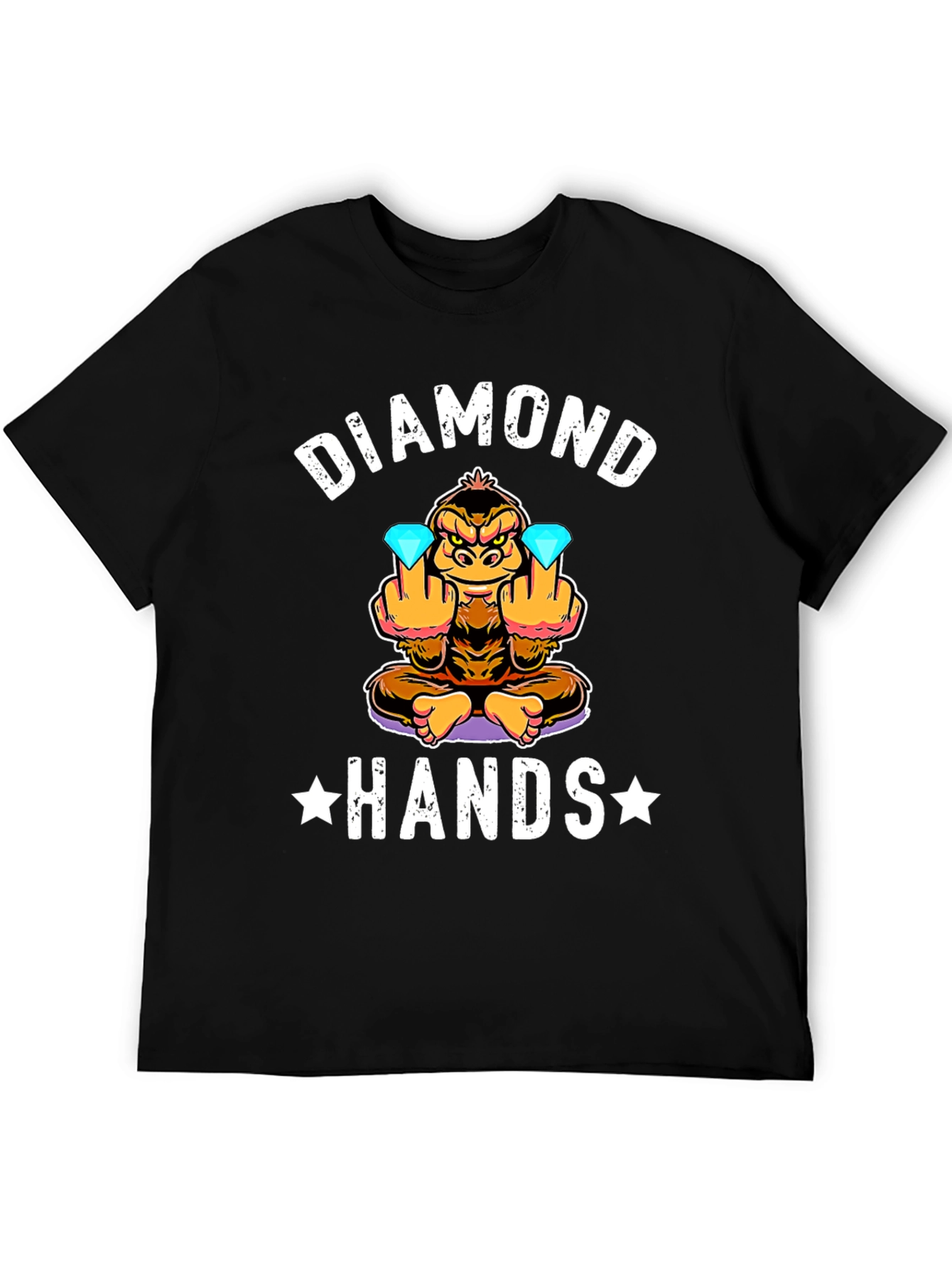 Diamond Hands Funny Monkey T-Shirt