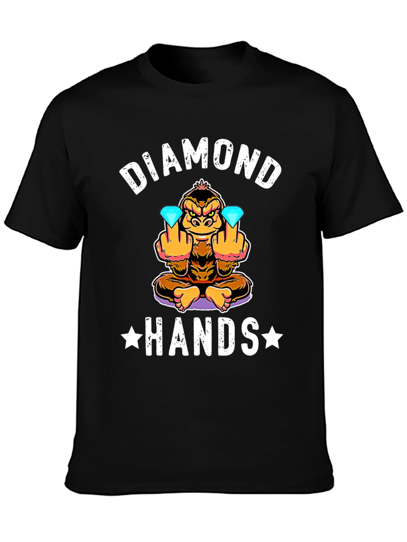 Diamond Hands Funny Monkey T-Shirt