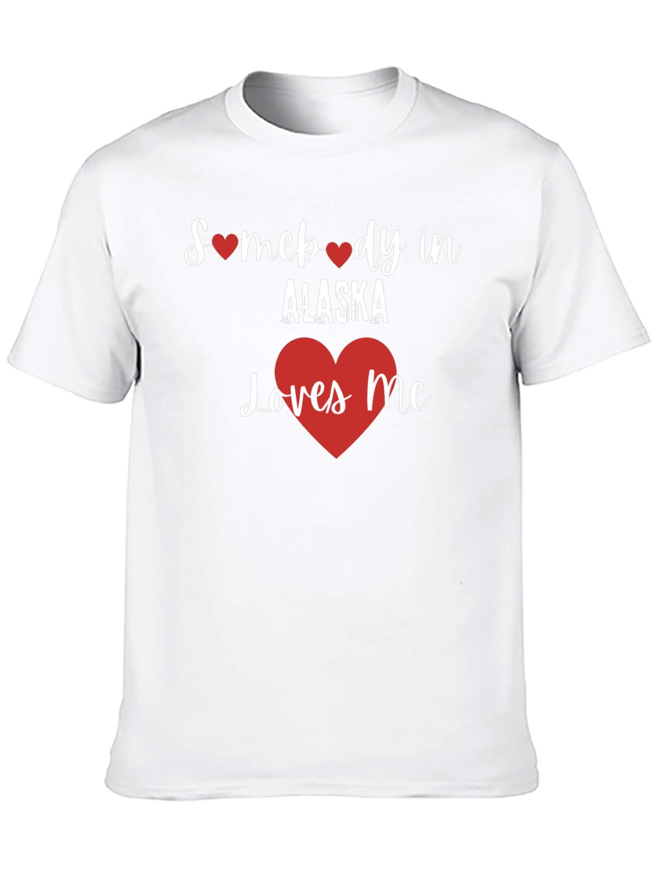 Somebody in Alaska Loves Me Black T-Shirt