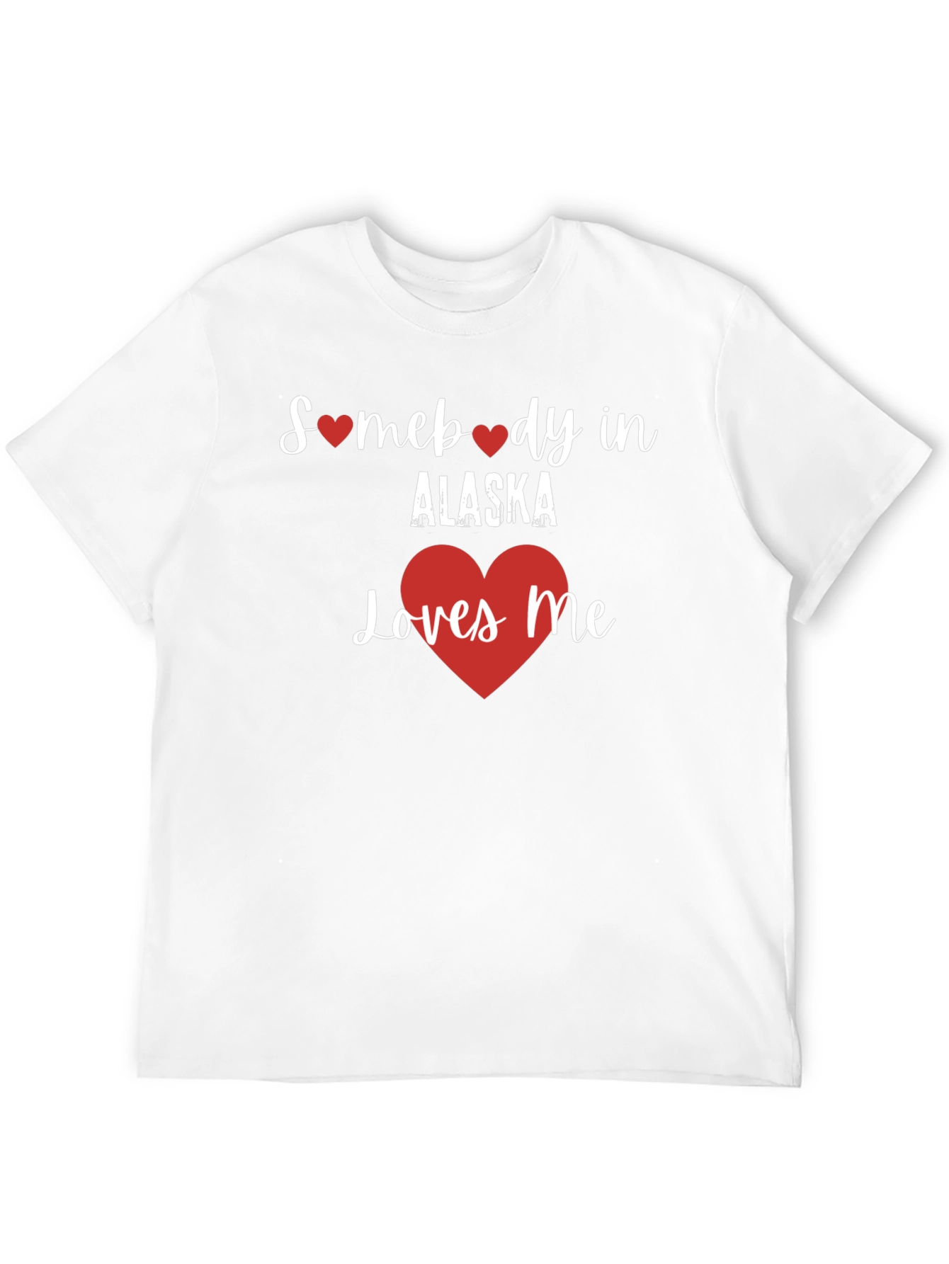 Somebody in Alaska Loves Me Black T-Shirt