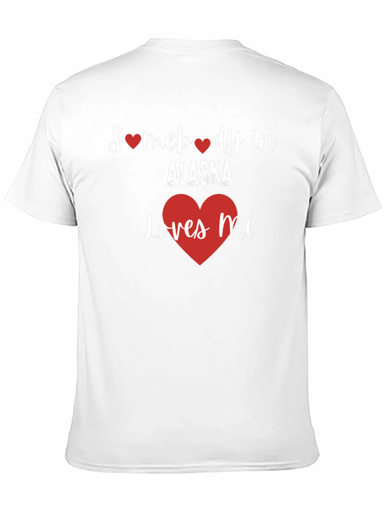 Somebody in Alaska Loves Me Black T-Shirt