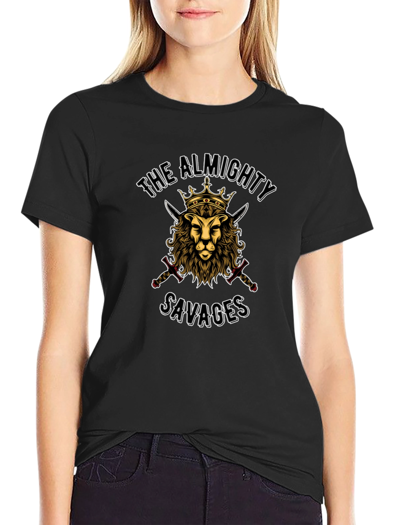 Almighty Savages Lion Crown Graphic Tee