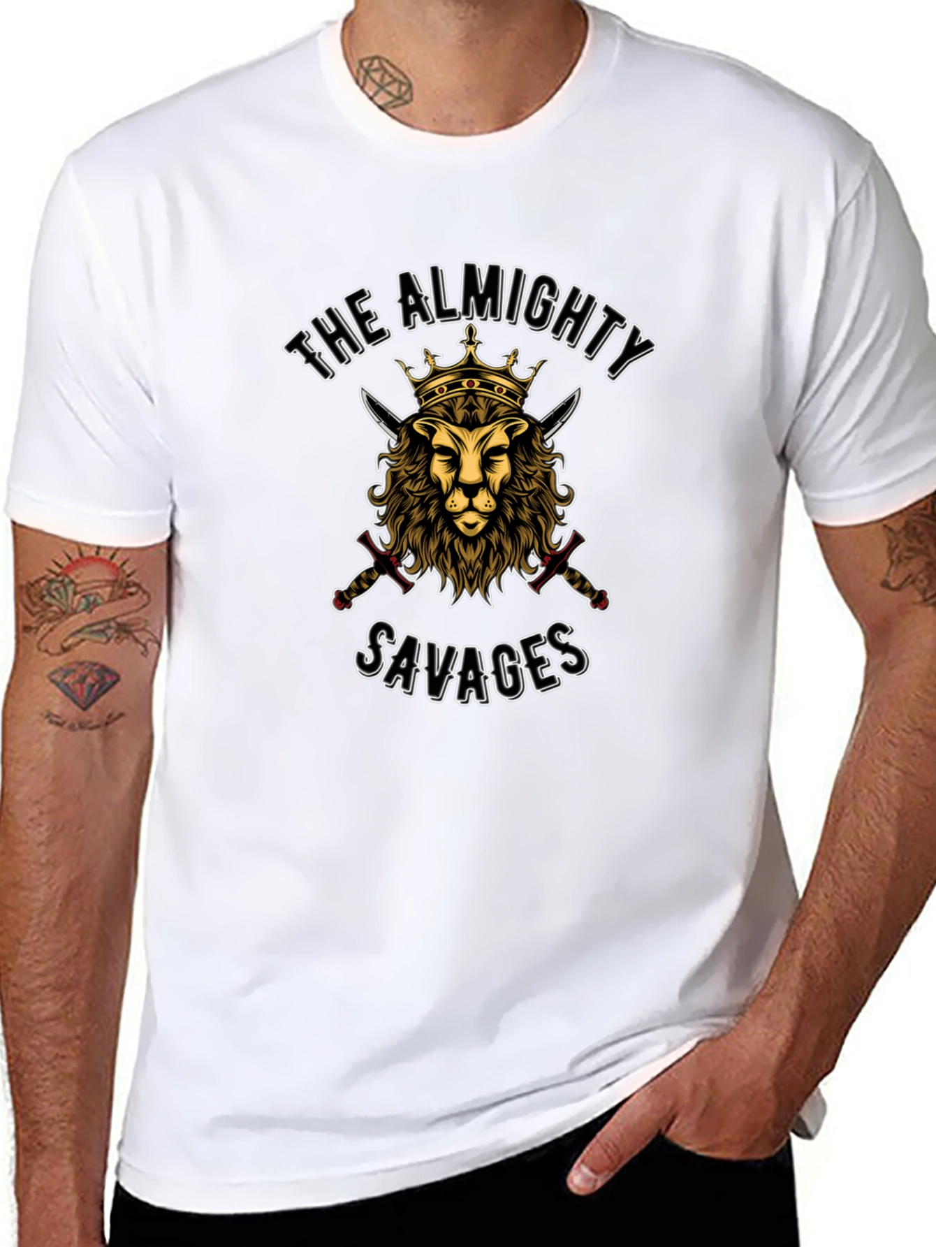 Almighty Savages Lion Crown Graphic Tee