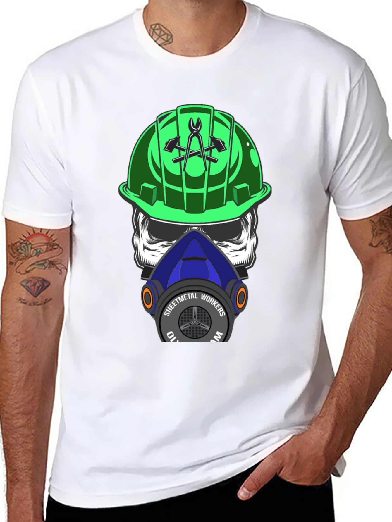Sheet Metal Workers Skull T-Shirt