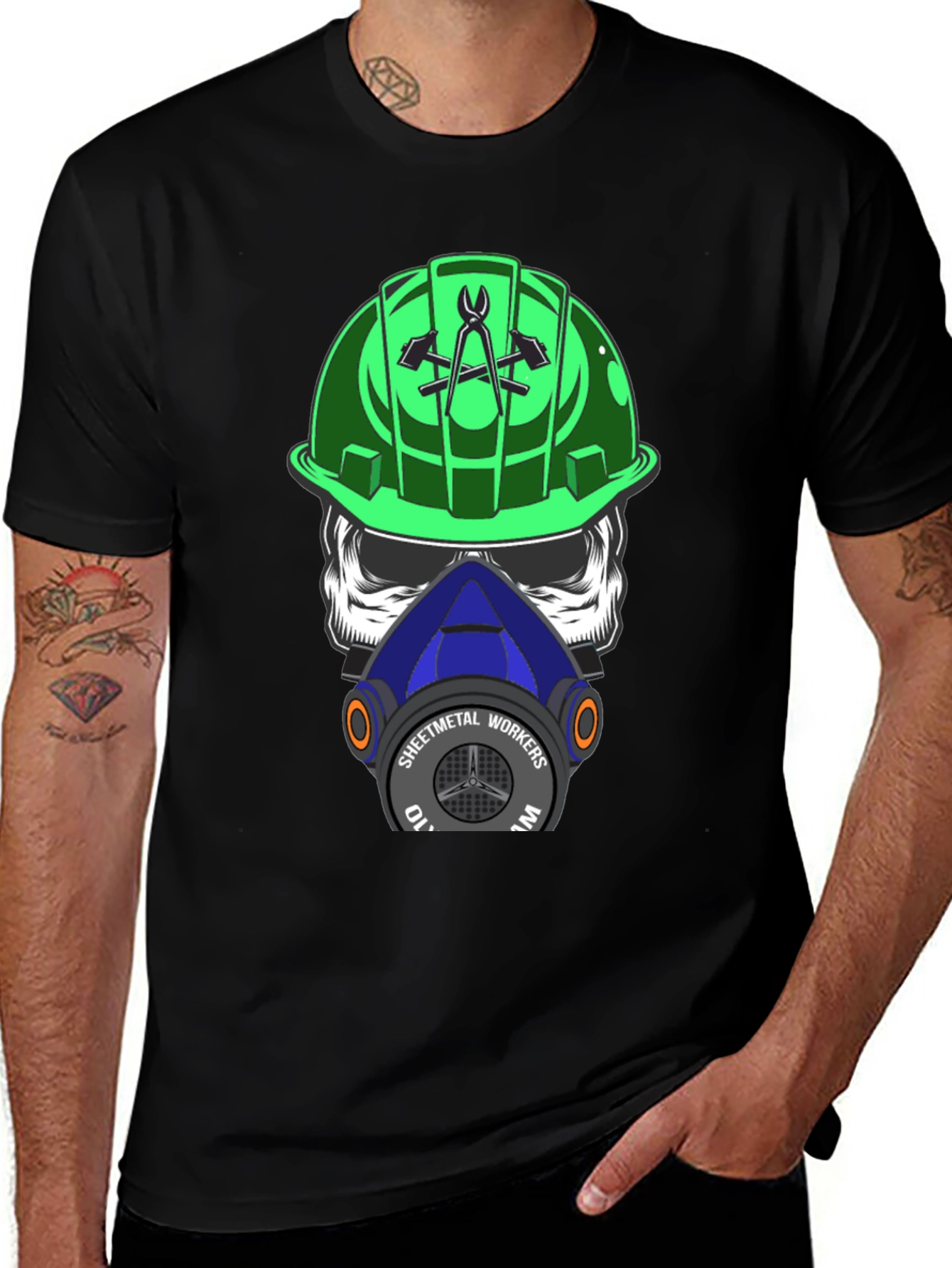 Sheet Metal Workers Skull T-Shirt