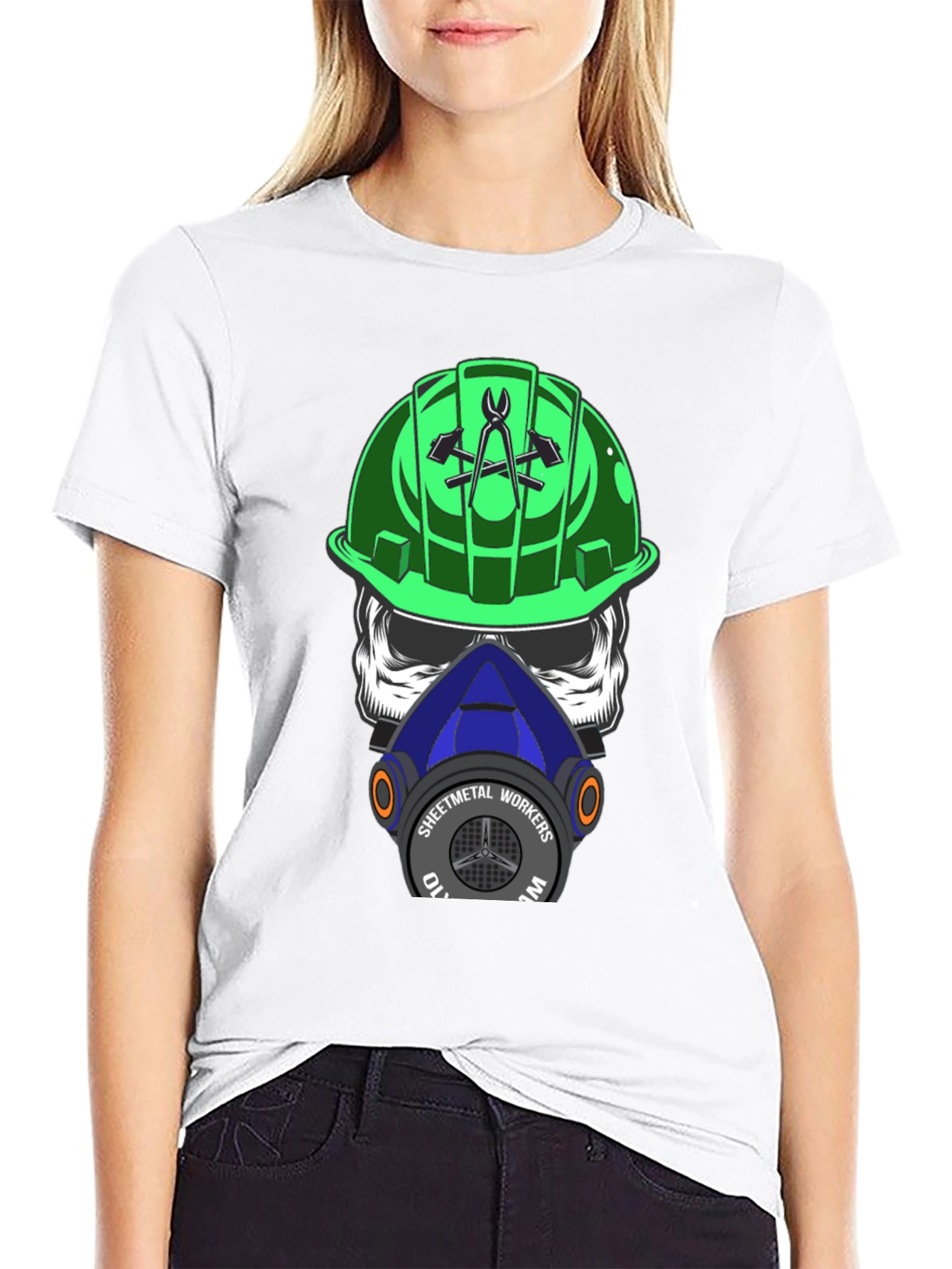 Sheet Metal Workers Skull T-Shirt