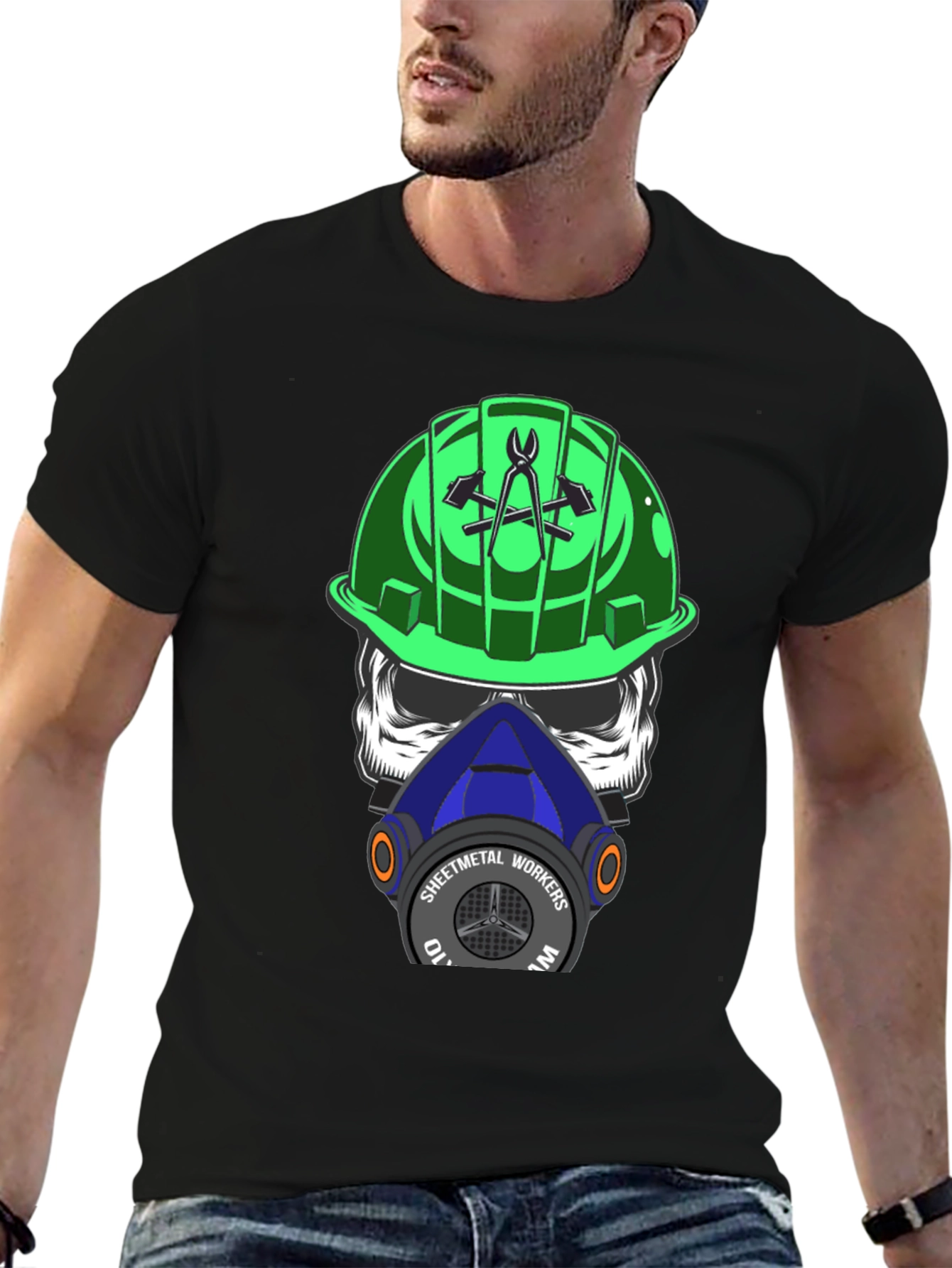 Sheet Metal Workers Skull T-Shirt