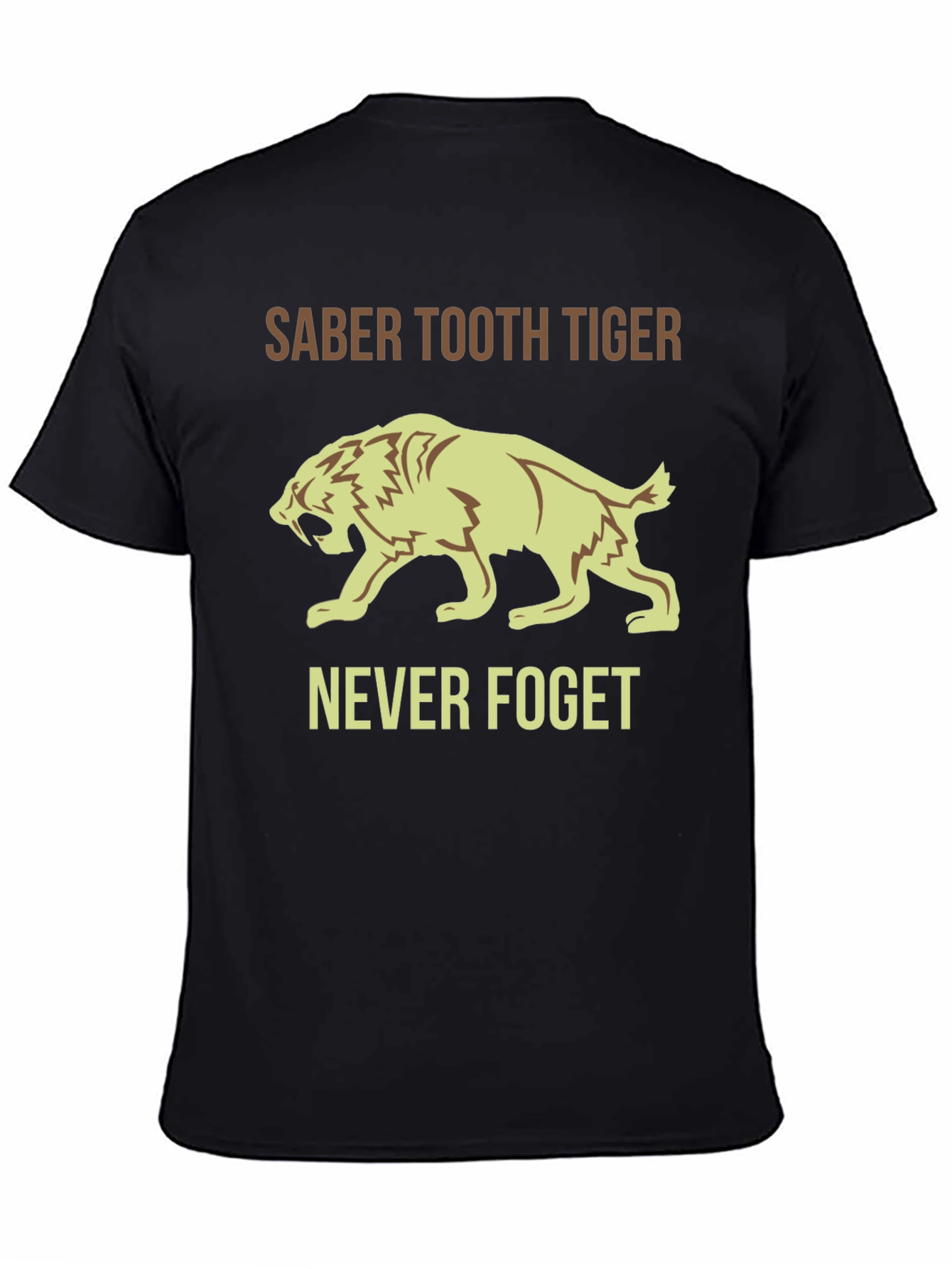 Saber Tooth Tiger Graphic Tee - Never Forget