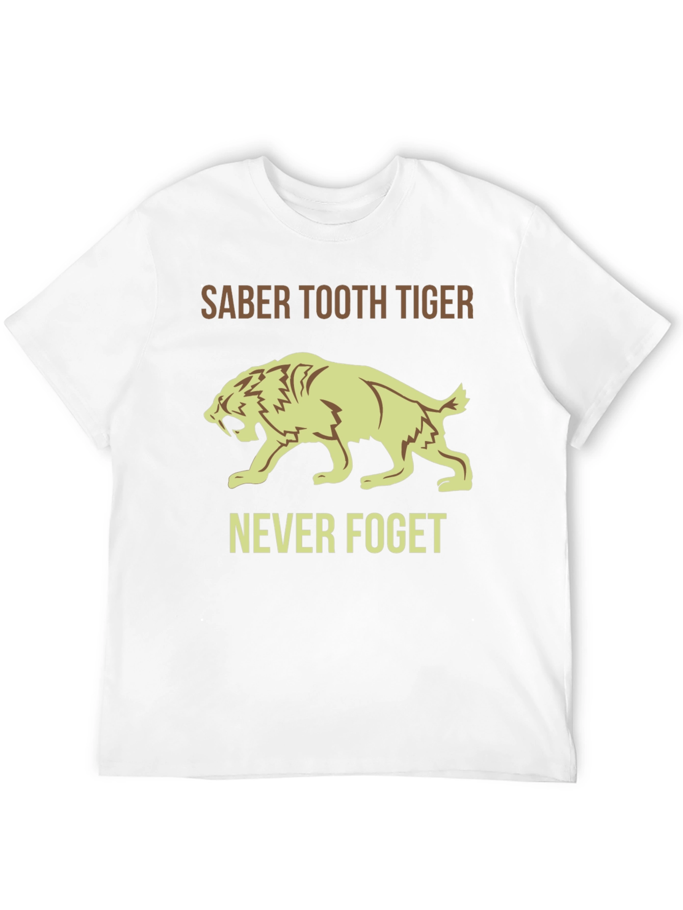 Saber Tooth Tiger Graphic Tee - Never Forget
