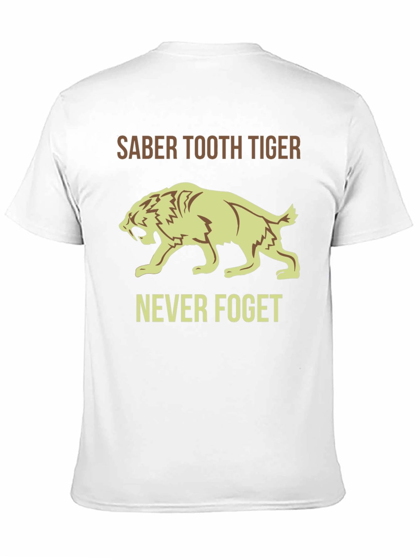 Saber Tooth Tiger Graphic Tee - Never Forget