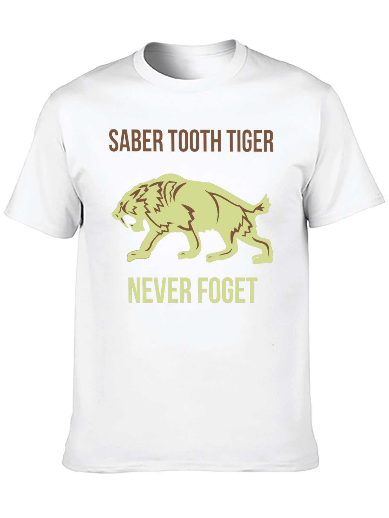 Saber Tooth Tiger Graphic Tee - Never Forget