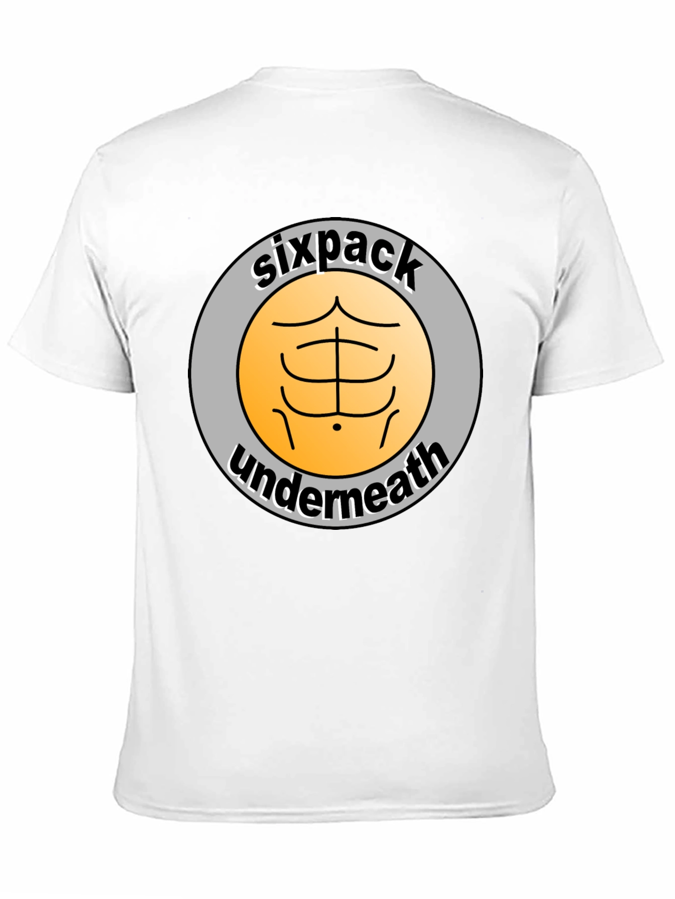 Sixpack Underneath Funny Graphic T-Shirt