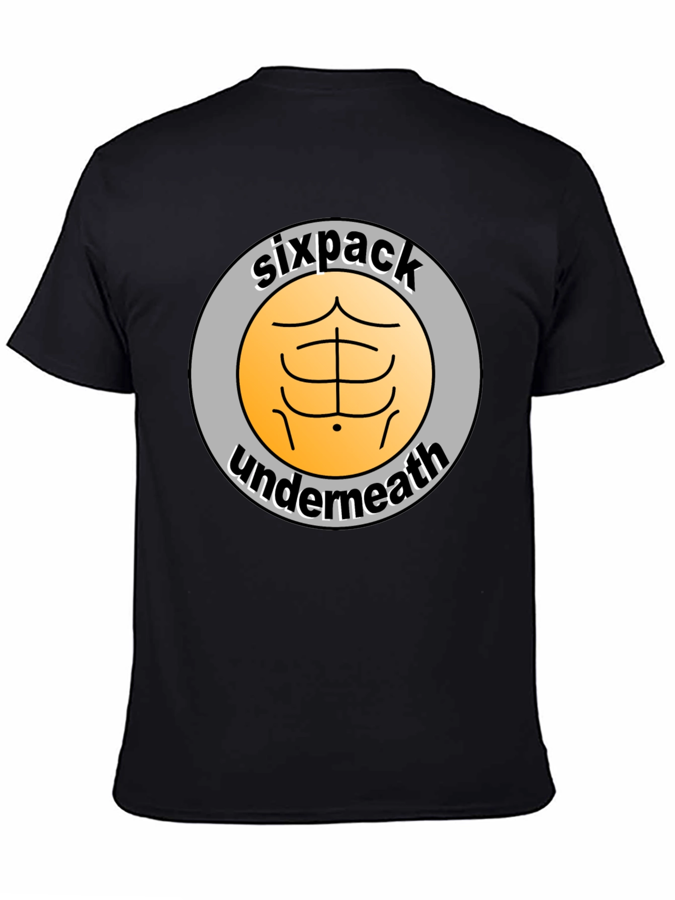 Sixpack Underneath Funny Graphic T-Shirt