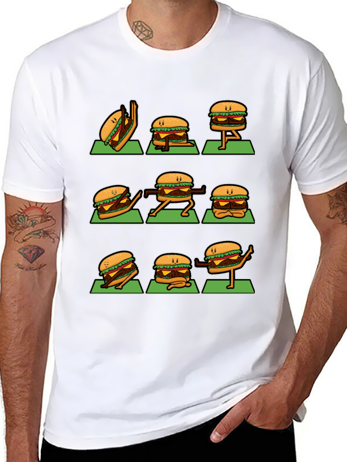 Yoga Burger Graphic Tee - Fun and Stylish!