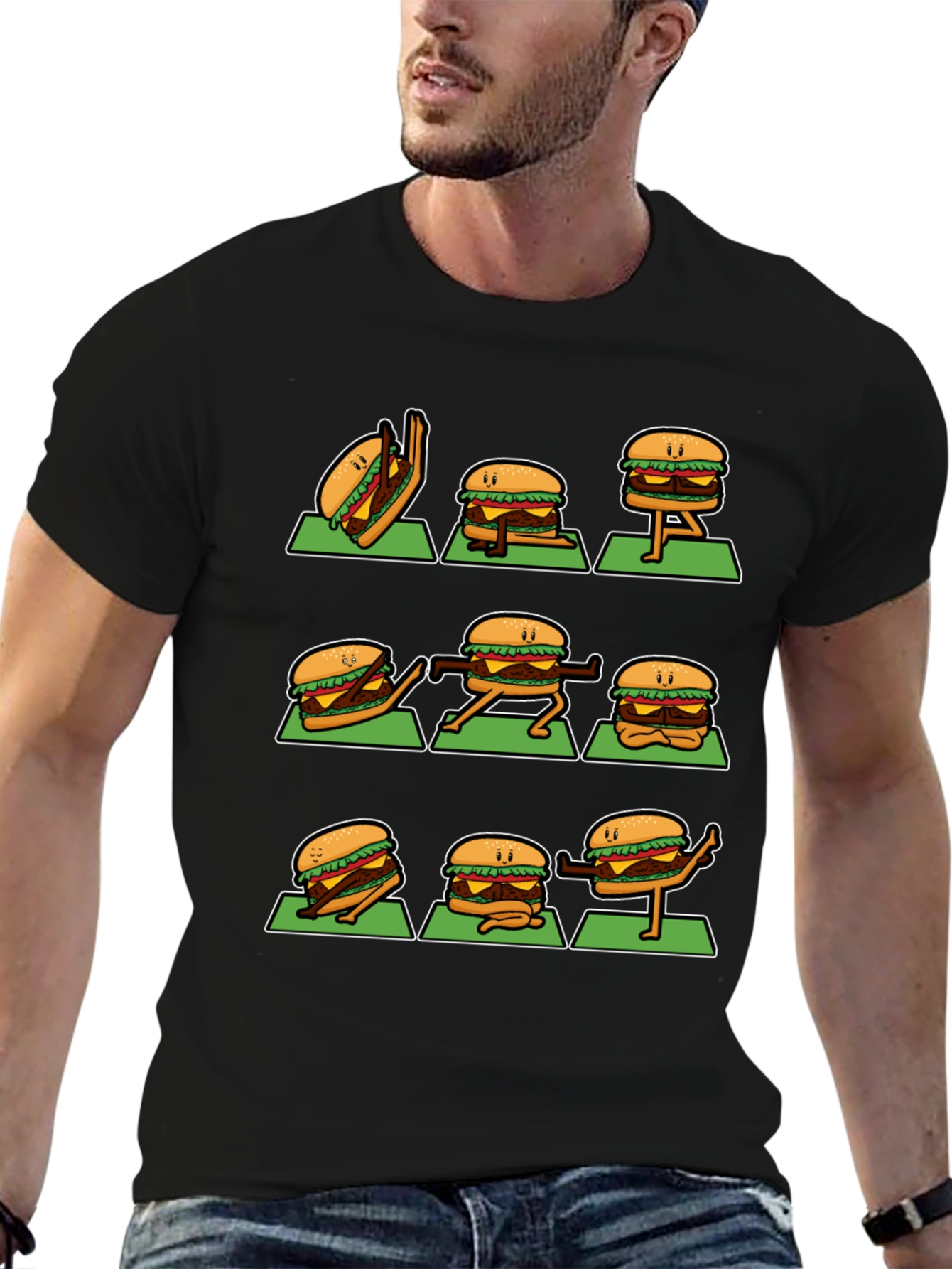 Yoga Burger Graphic Tee - Fun and Stylish!