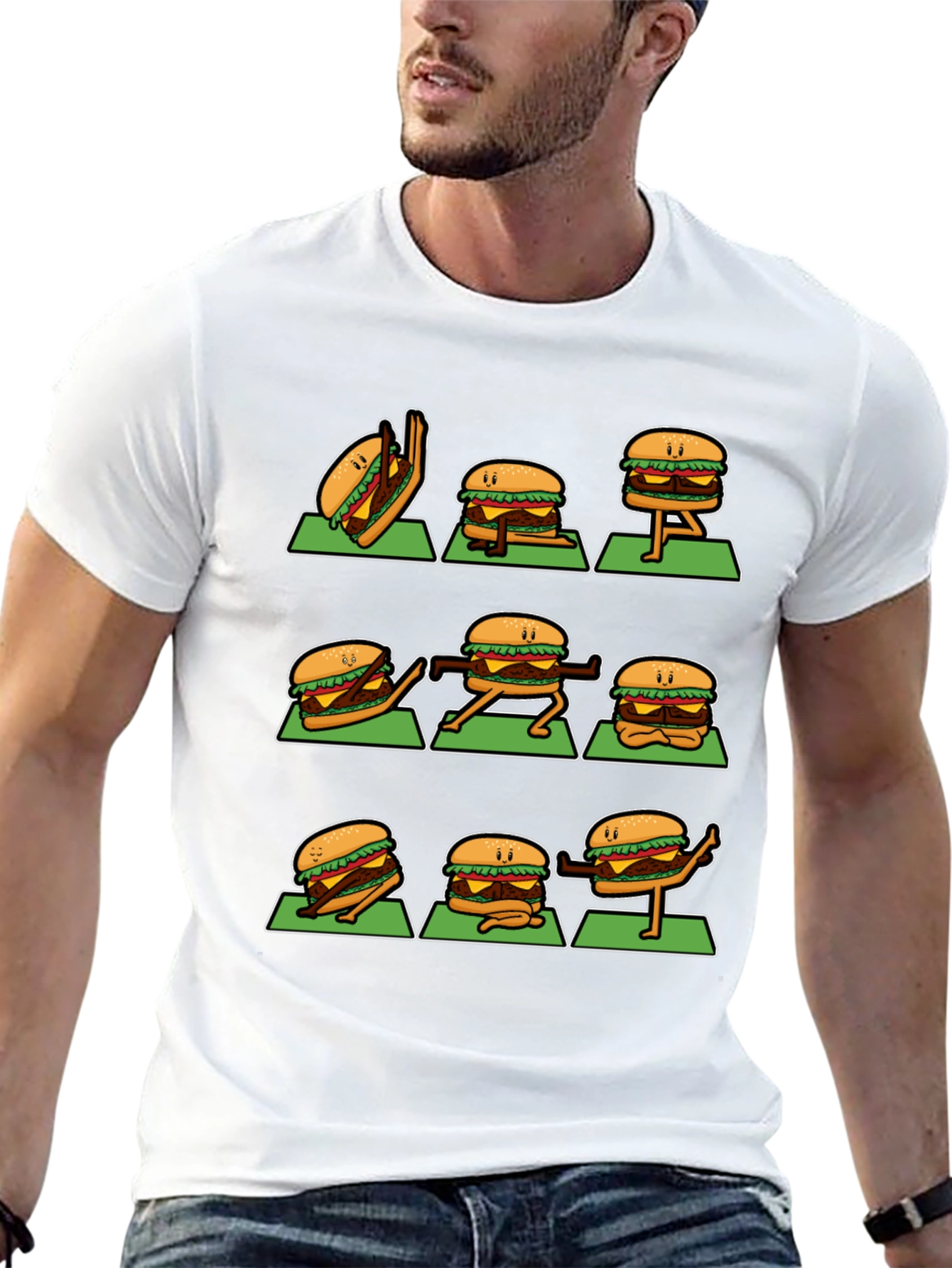 Yoga Burger Graphic Tee - Fun and Stylish!
