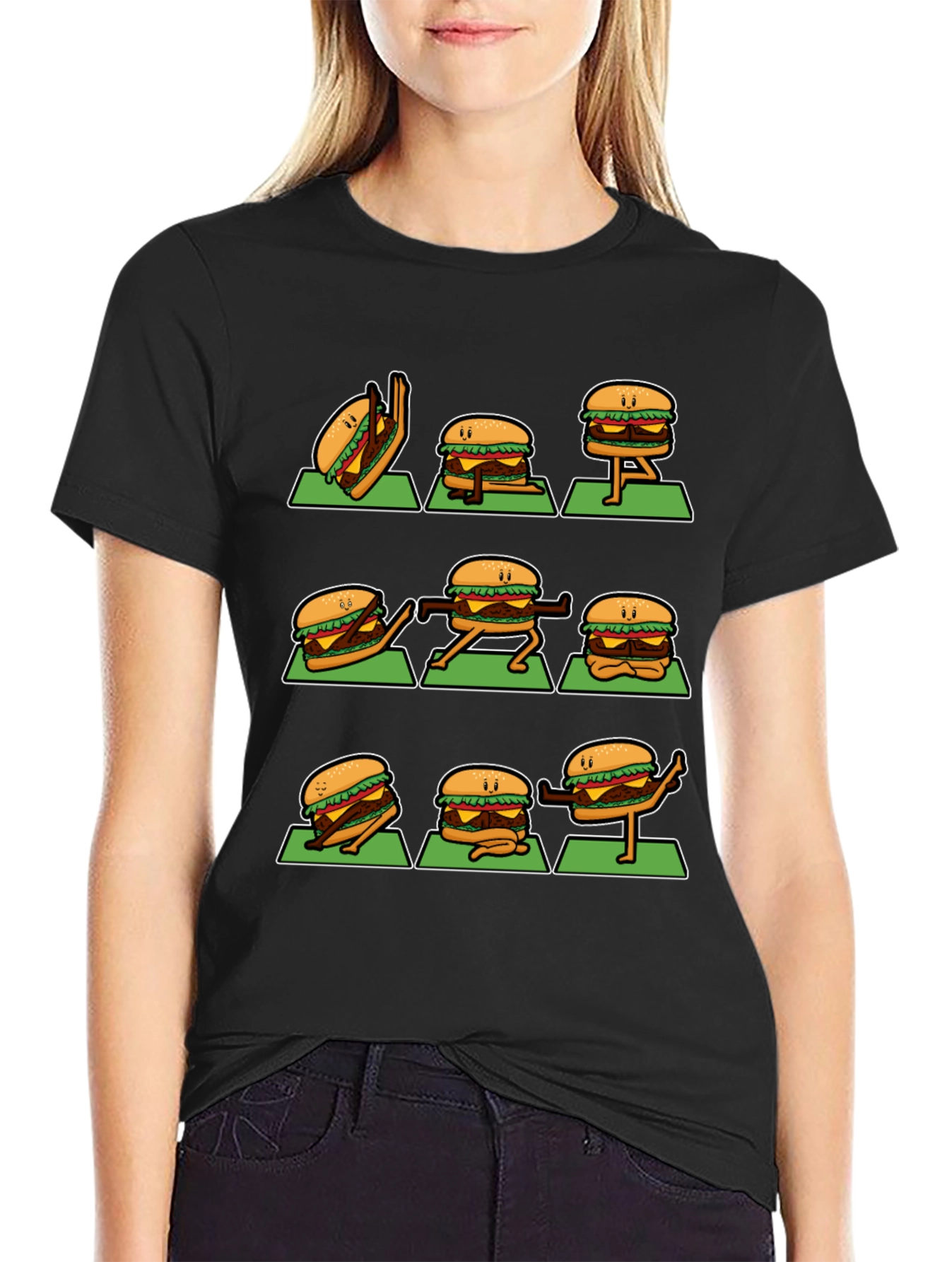 Yoga Burger Graphic Tee - Fun and Stylish!