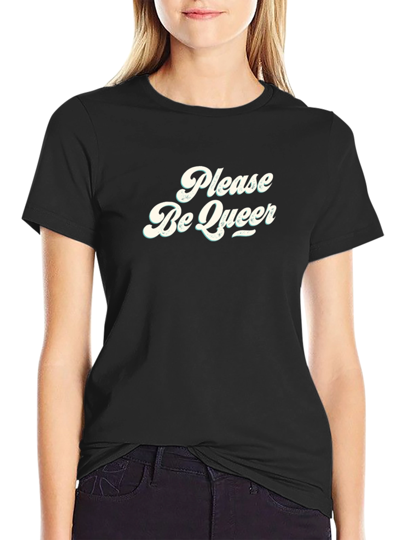 Please Be Queer Tee - Stylish Comfort