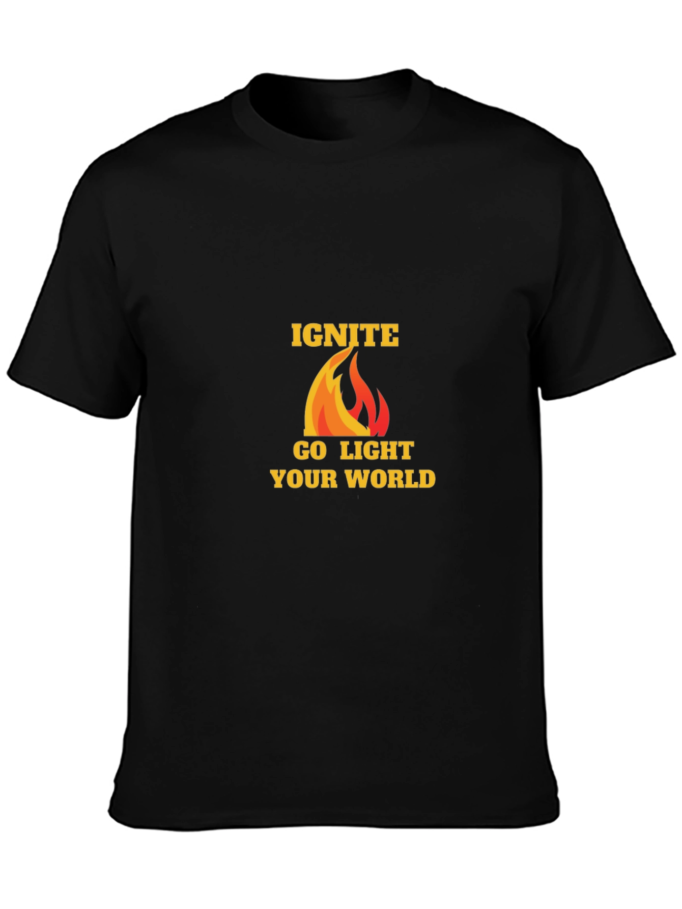 Ignite Go Light Your World Black T-Shirt