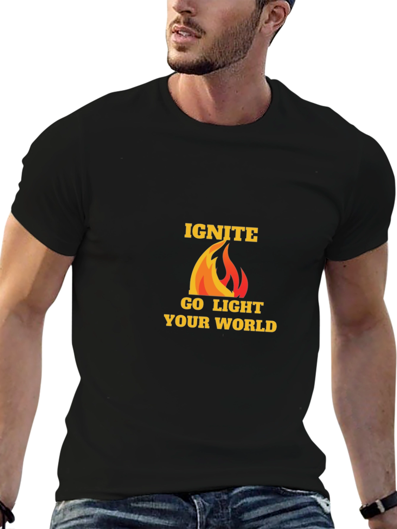 Ignite Go Light Your World Black T-Shirt
