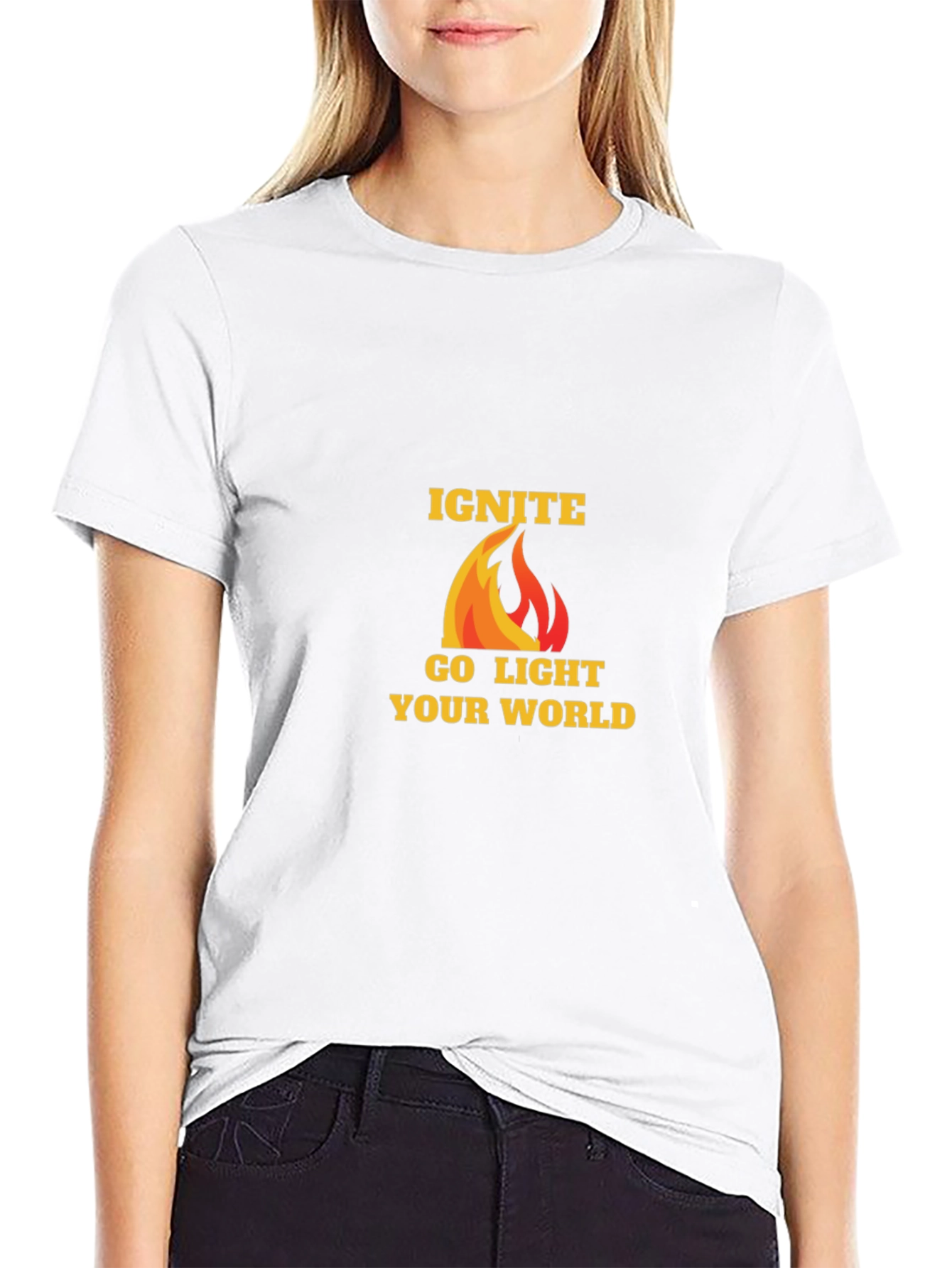 Ignite Go Light Your World Black T-Shirt