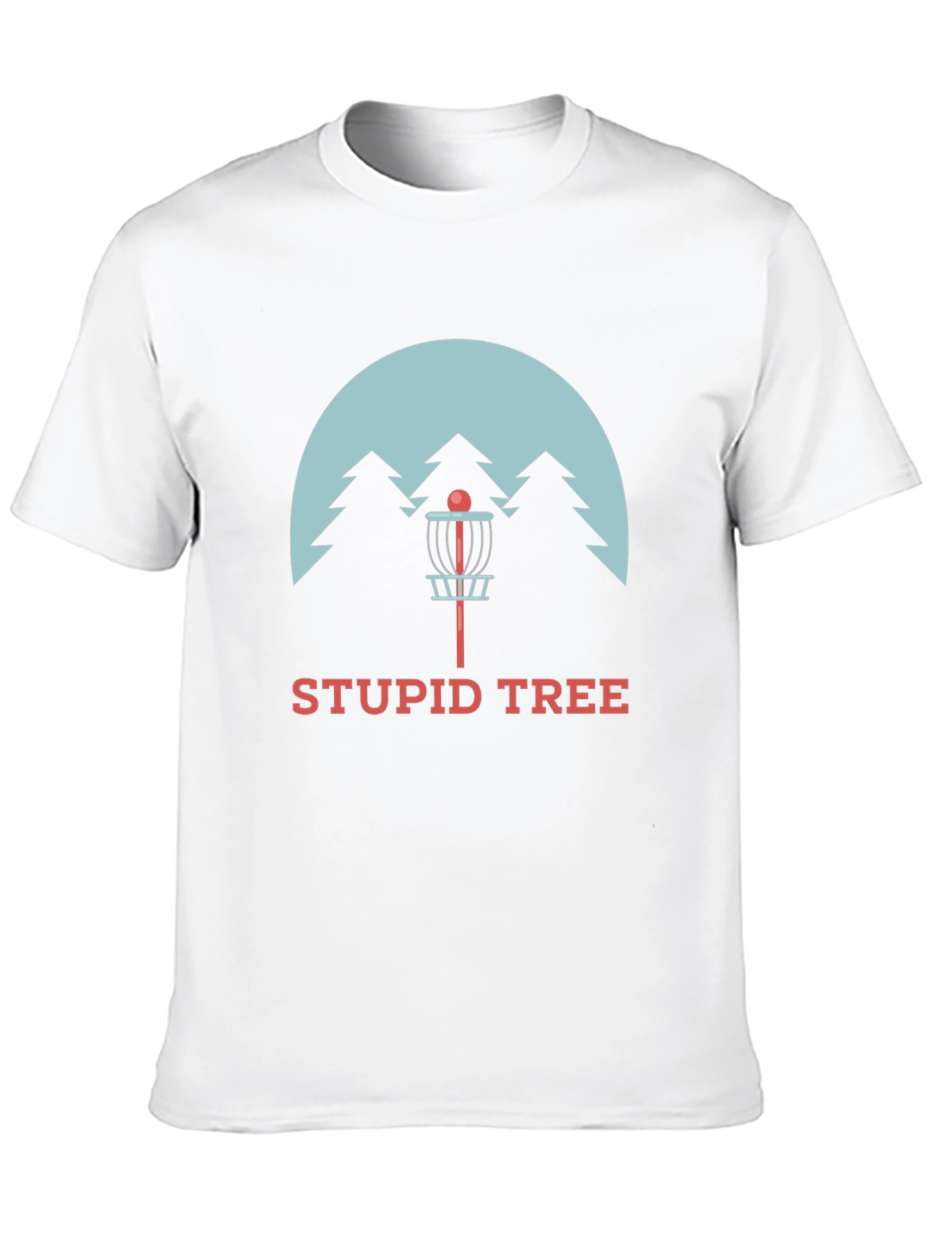 Stupid Tree Disc Golf T-Shirt - Black Cotton Tee