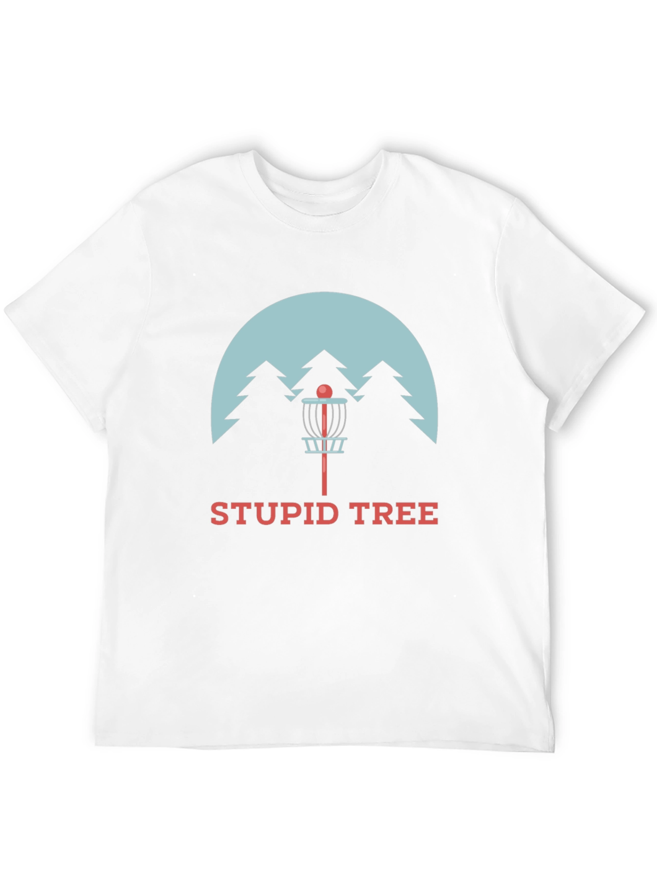 Stupid Tree Disc Golf T-Shirt - Black Cotton Tee