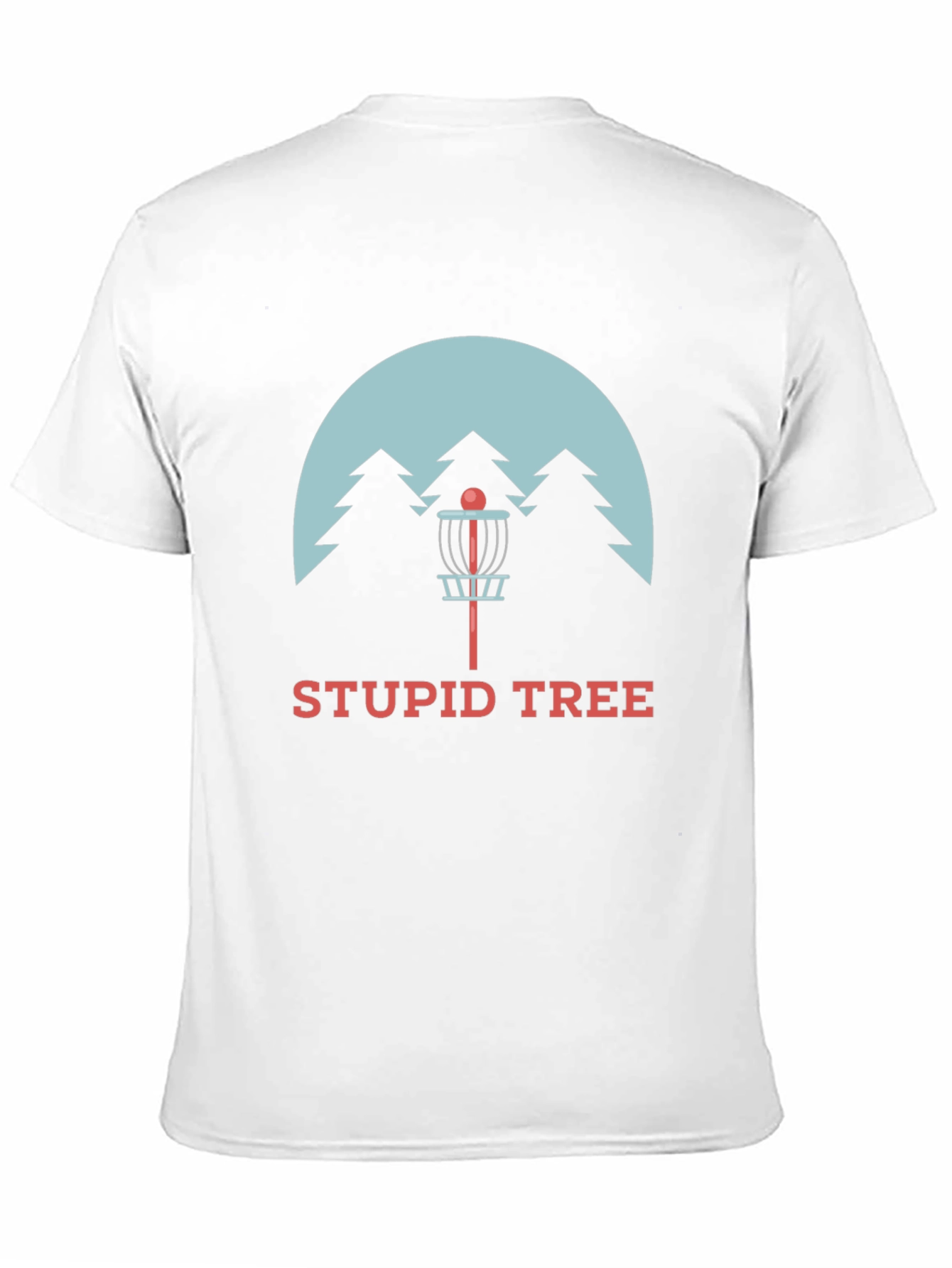 Stupid Tree Disc Golf T-Shirt - Black Cotton Tee