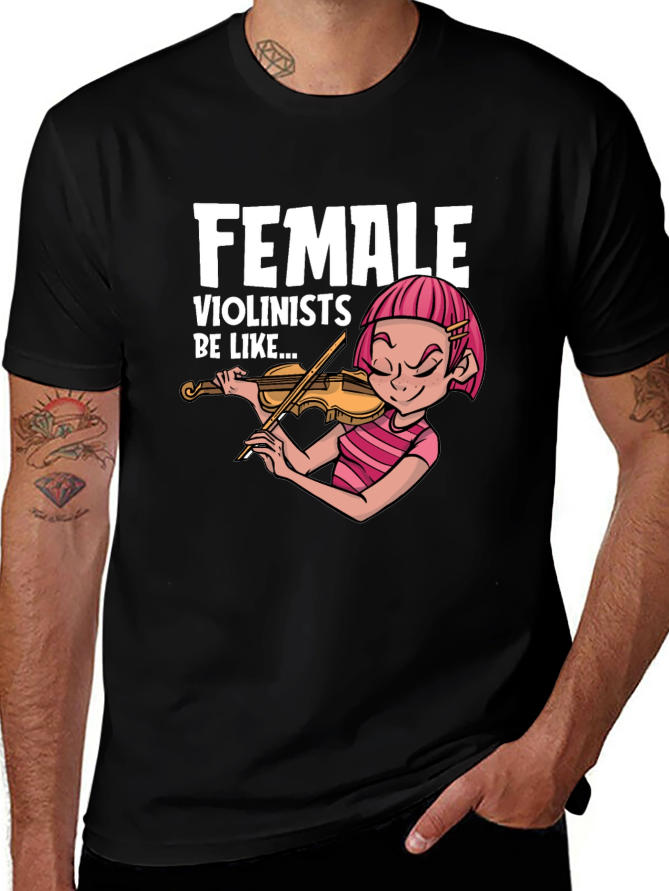Female Violinists T-Shirt - Musician Apparel