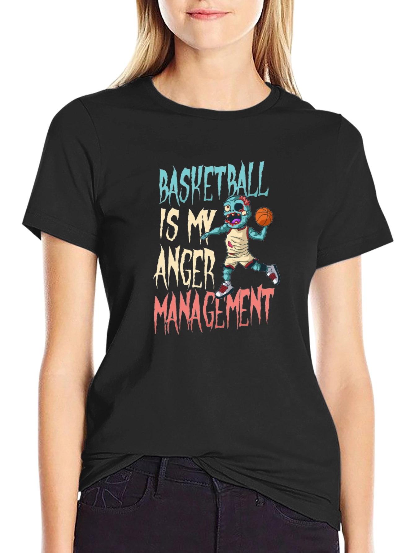 Basketball Anger Management Graphic T-Shirt