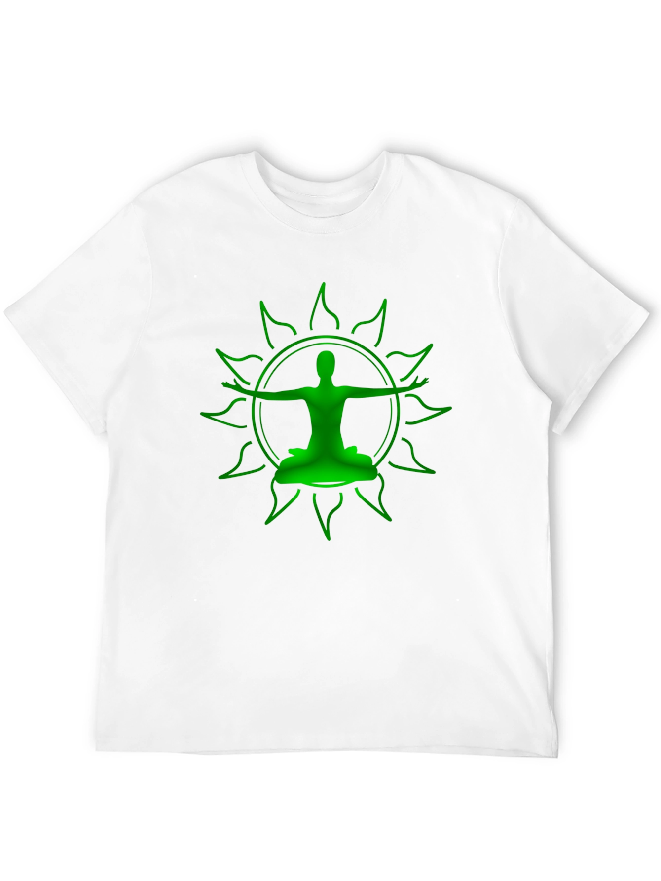Green Yoga Silhouette Graphic Tee