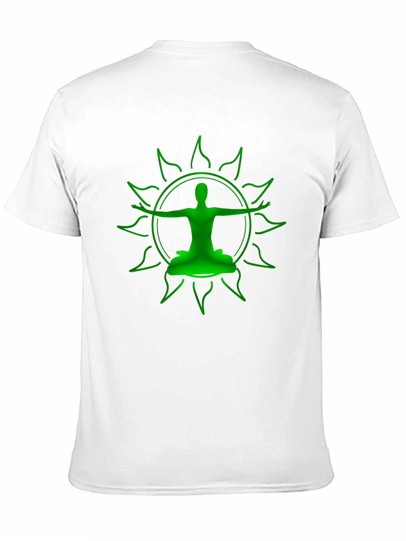 Green Yoga Silhouette Graphic Tee