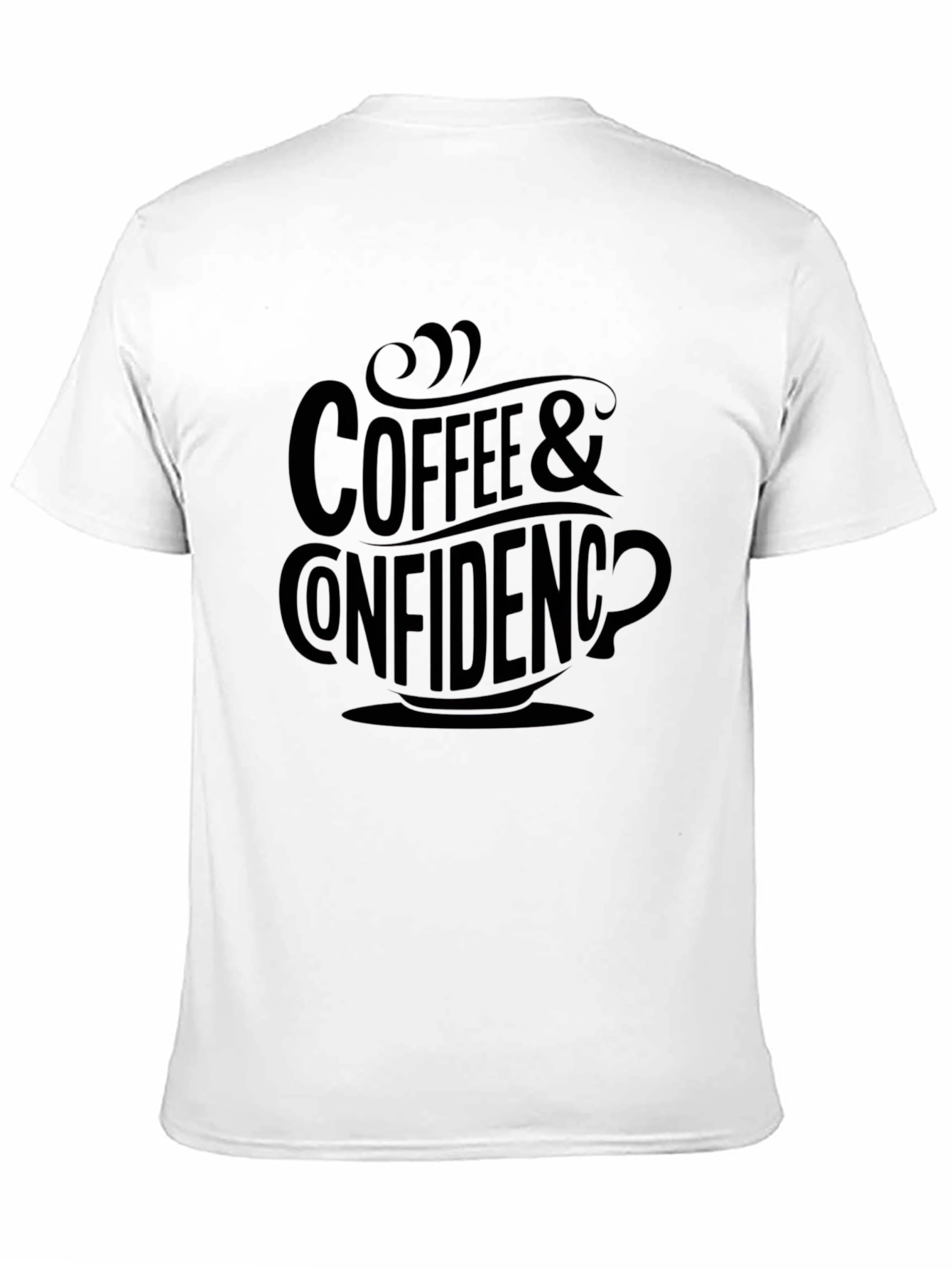 Coffee & Confidence Black Graphic T-Shirt