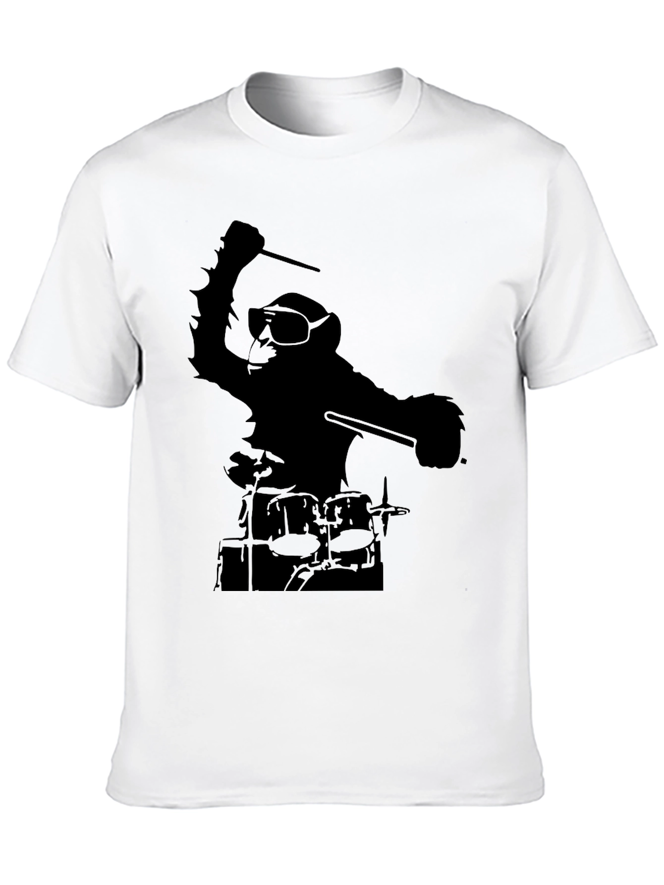 Monkey Drummer Graphic Tee