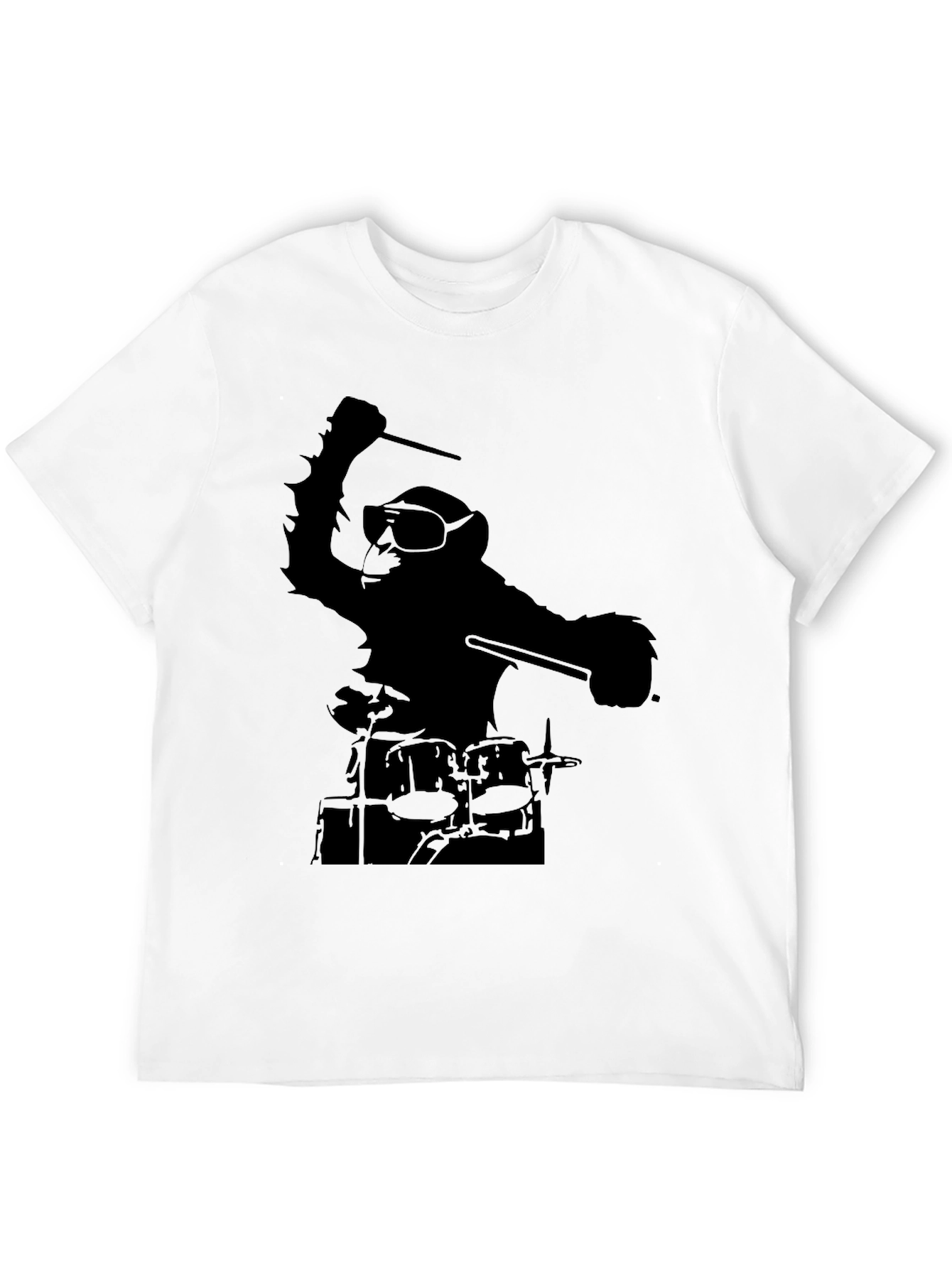 Monkey Drummer Graphic Tee