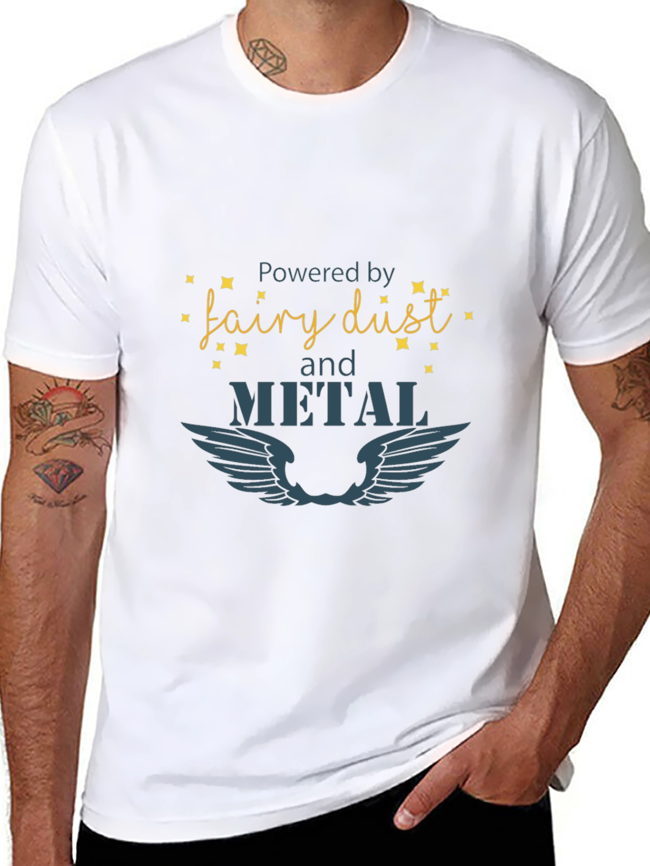 Fairy Dust & Metal Black T-Shirt