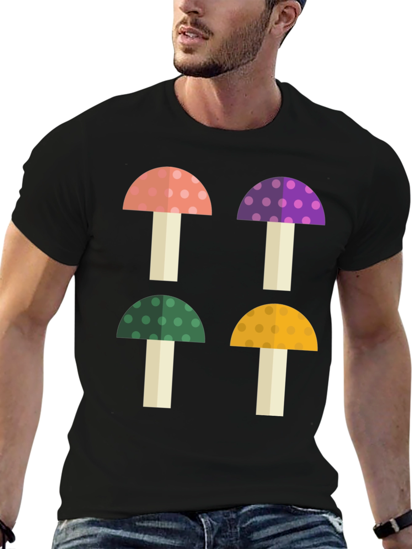 Funky Mushroom Graphic Tee