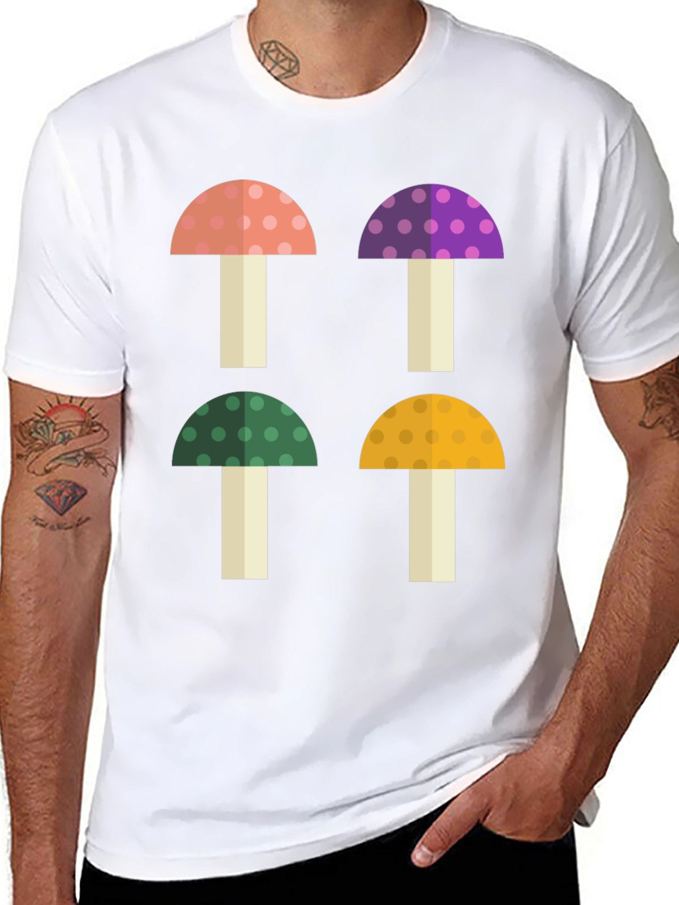 Funky Mushroom Graphic Tee