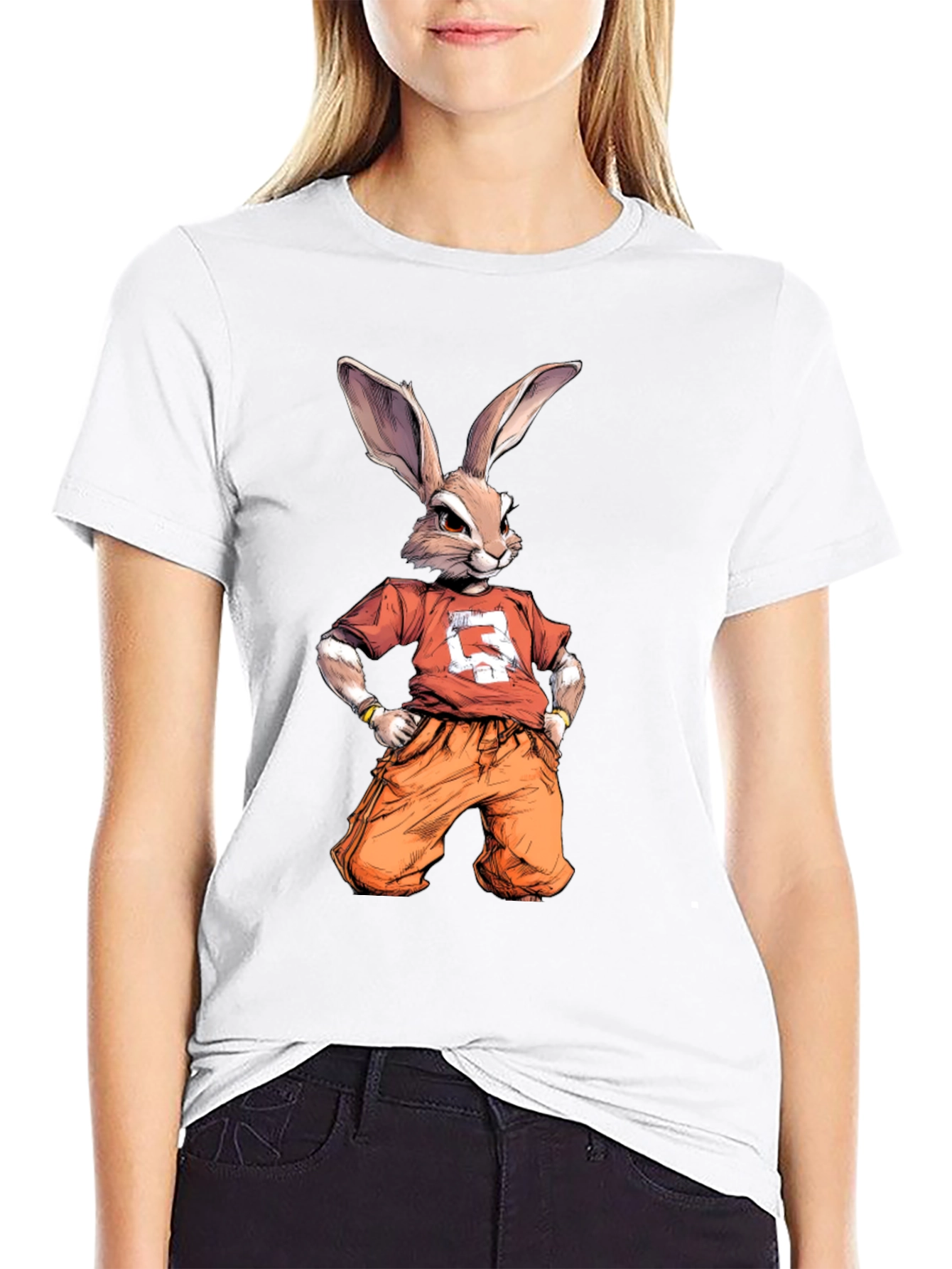 Cool Rabbit Graphic T-Shirt - Urban Streetwear Style