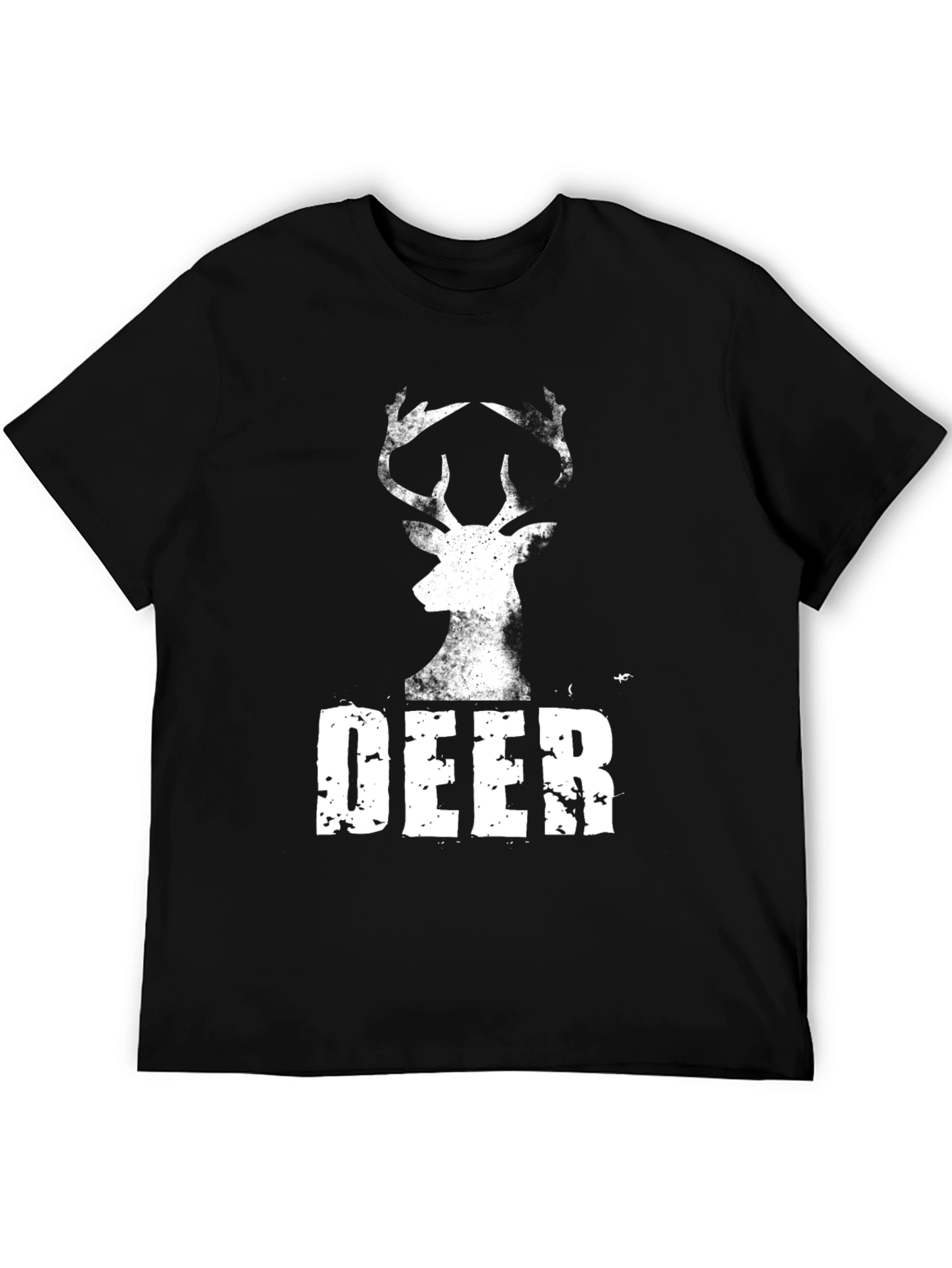 Deer Graphic Tee - Mens Black T-Shirt