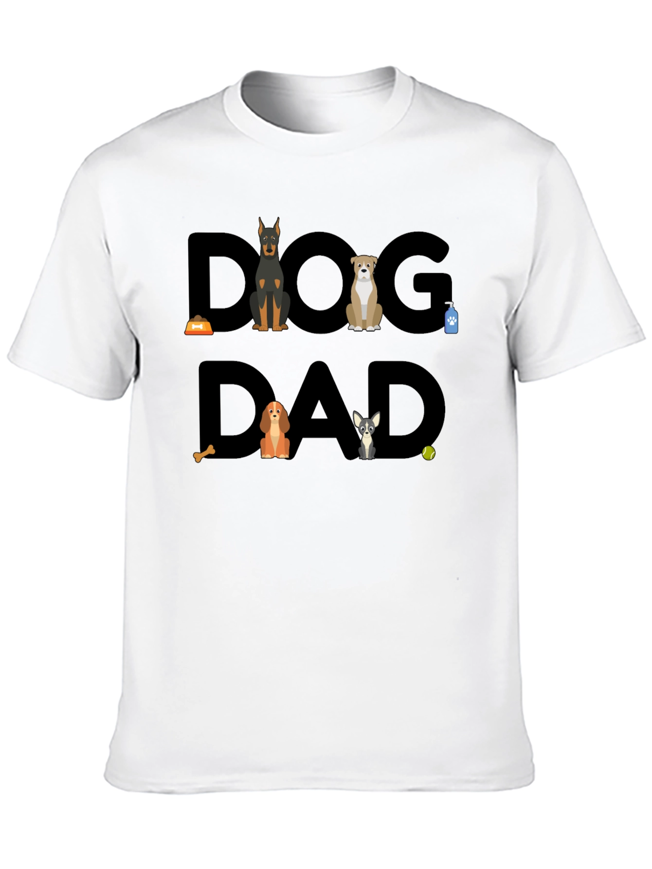 Dog Dad Graphic T-Shirt - Cute Dog Lover Tee