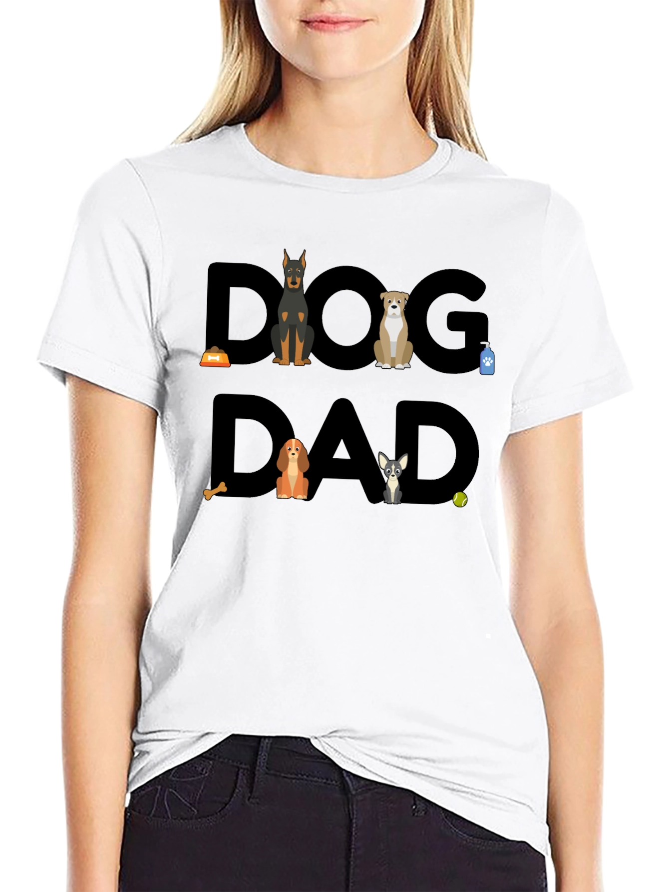 Dog Dad Graphic T-Shirt - Cute Dog Lover Tee