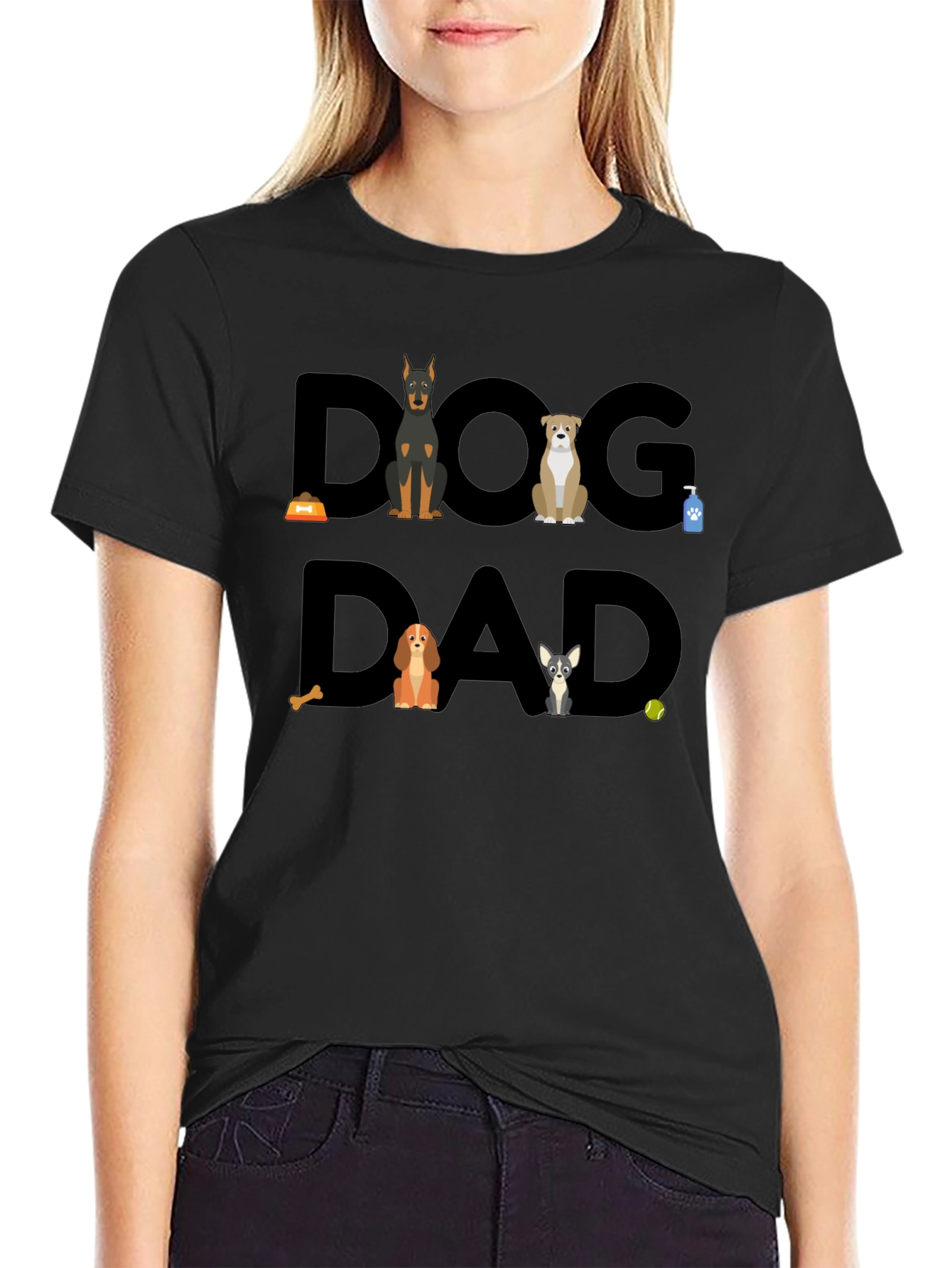 Dog Dad Graphic T-Shirt - Cute Dog Lover Tee
