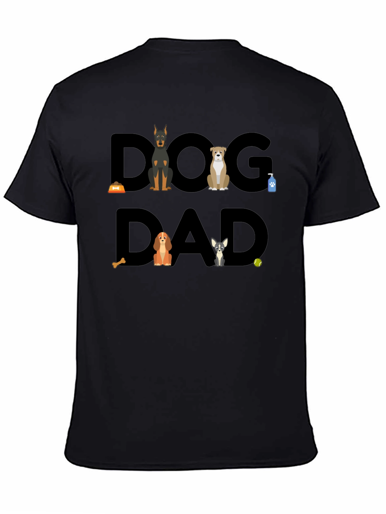 Dog Dad Graphic T-Shirt - Cute Dog Lover Tee