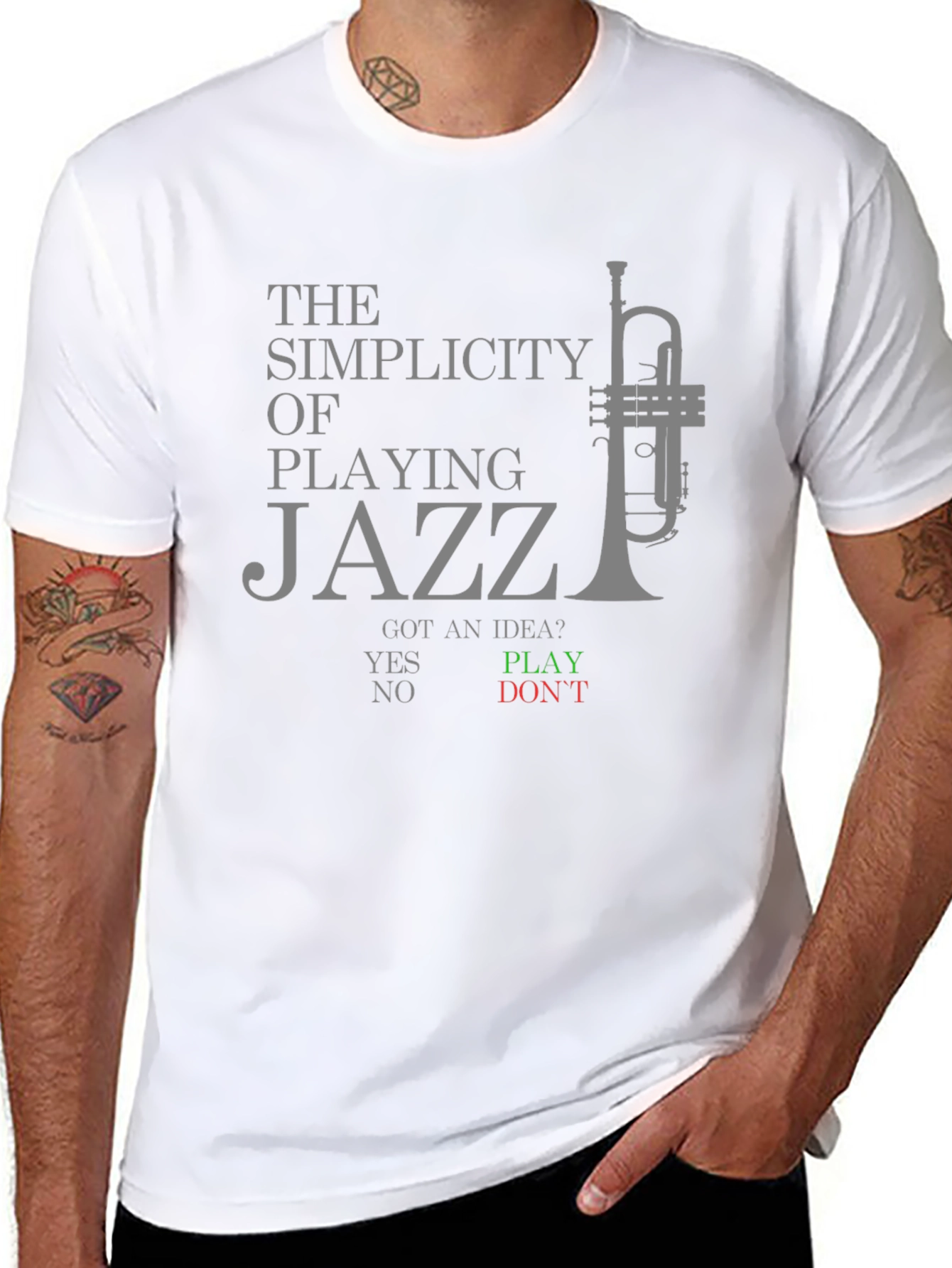 Simplicity of Playing Jazz Graphic T-Shirt