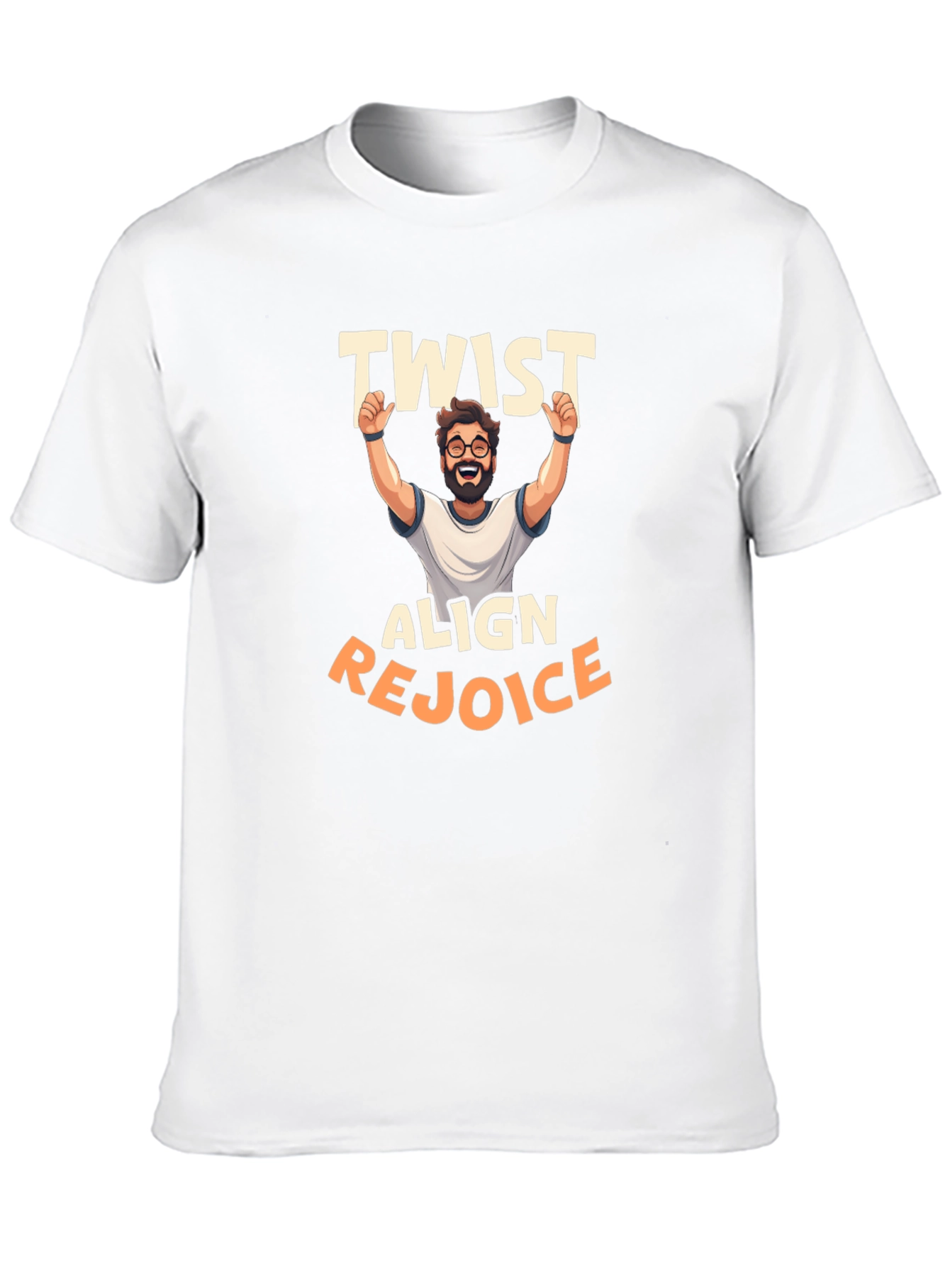 Twist Align Rejoice Graphic Tee - Black T-Shirt