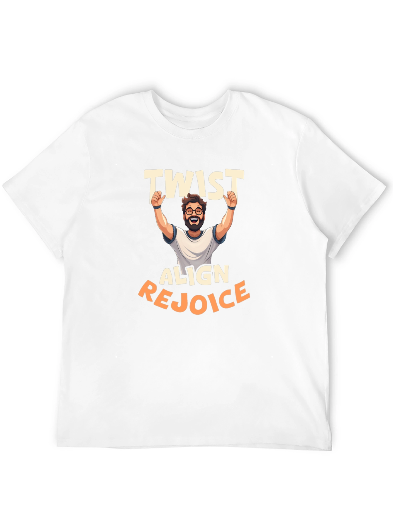 Twist Align Rejoice Graphic Tee - Black T-Shirt